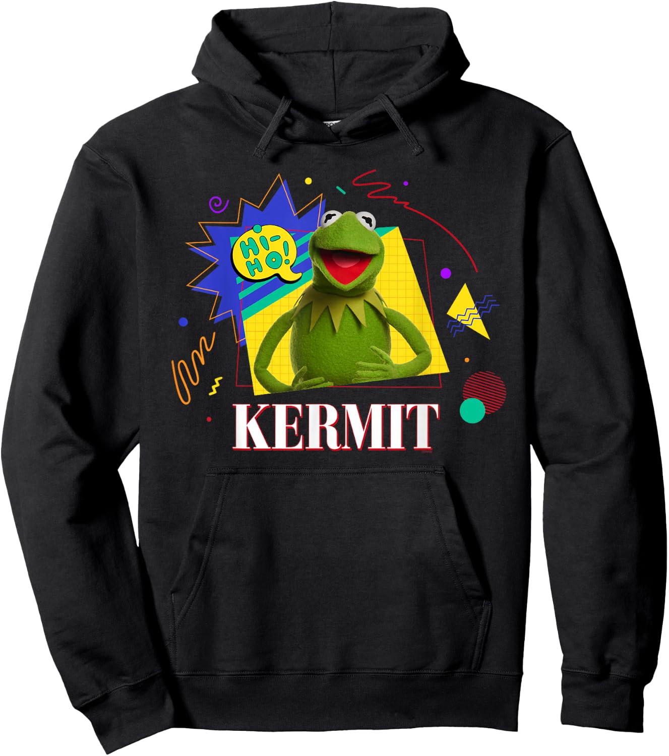 Disney Muppets Kermit the Frog Retro ’90s Muppet Matching Hoodie - Hoodie | Black