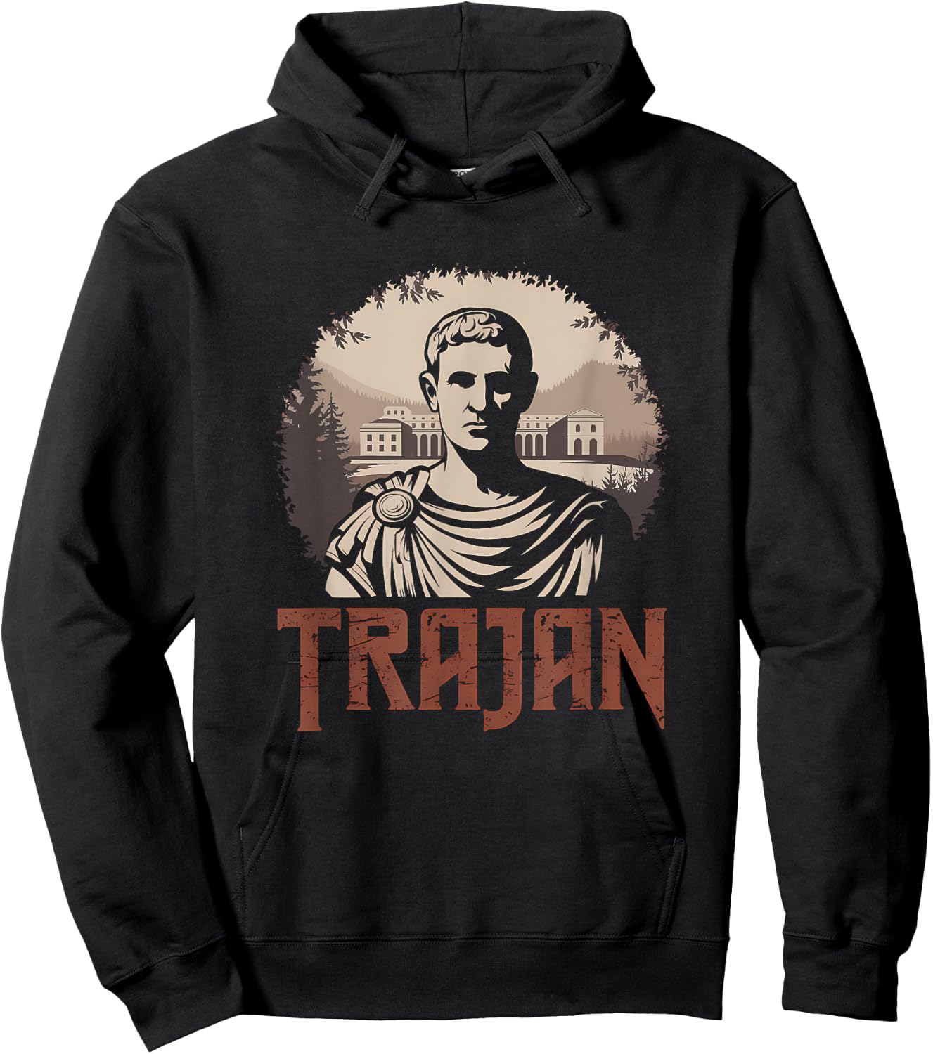 Trajan Ancient Roman Emperor Hoodie - Hoodie | Black