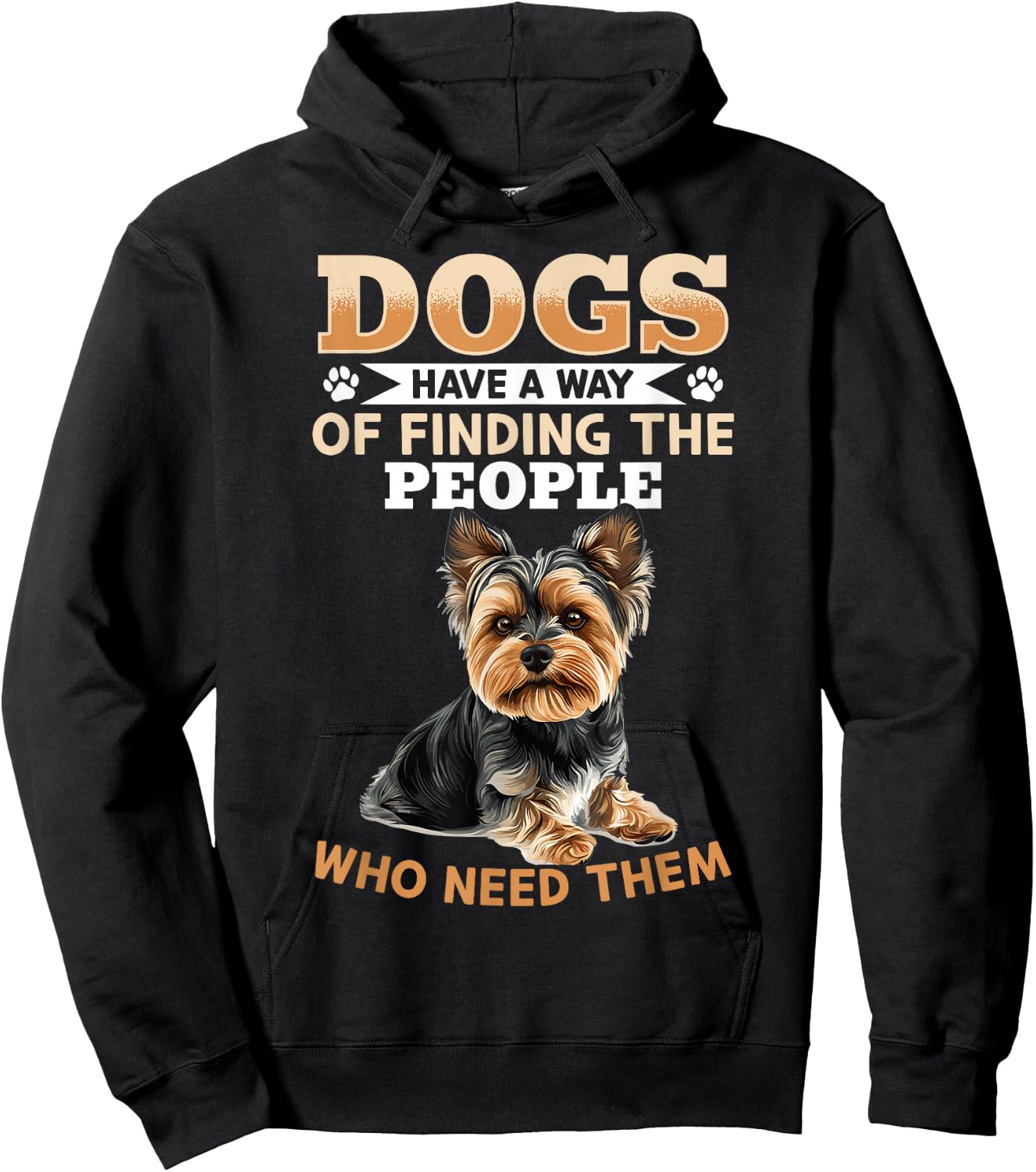 Yorkshire Terrier Yorkie Dog Owner Hoodie - Hoodie | Black