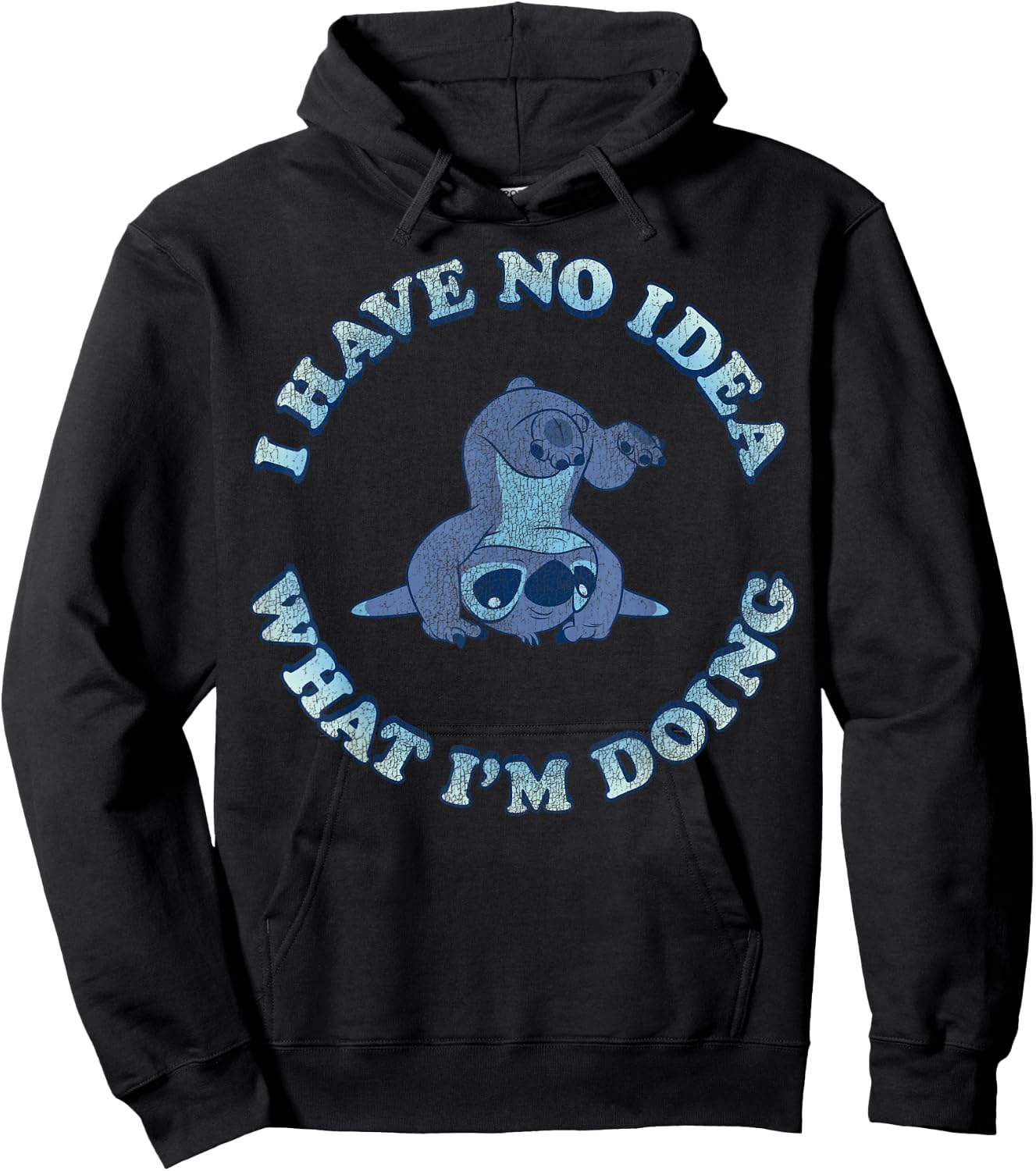 Disney Lilo & Stitch I Have No Idea What I'm Doing Hoodie - Hoodie | Black