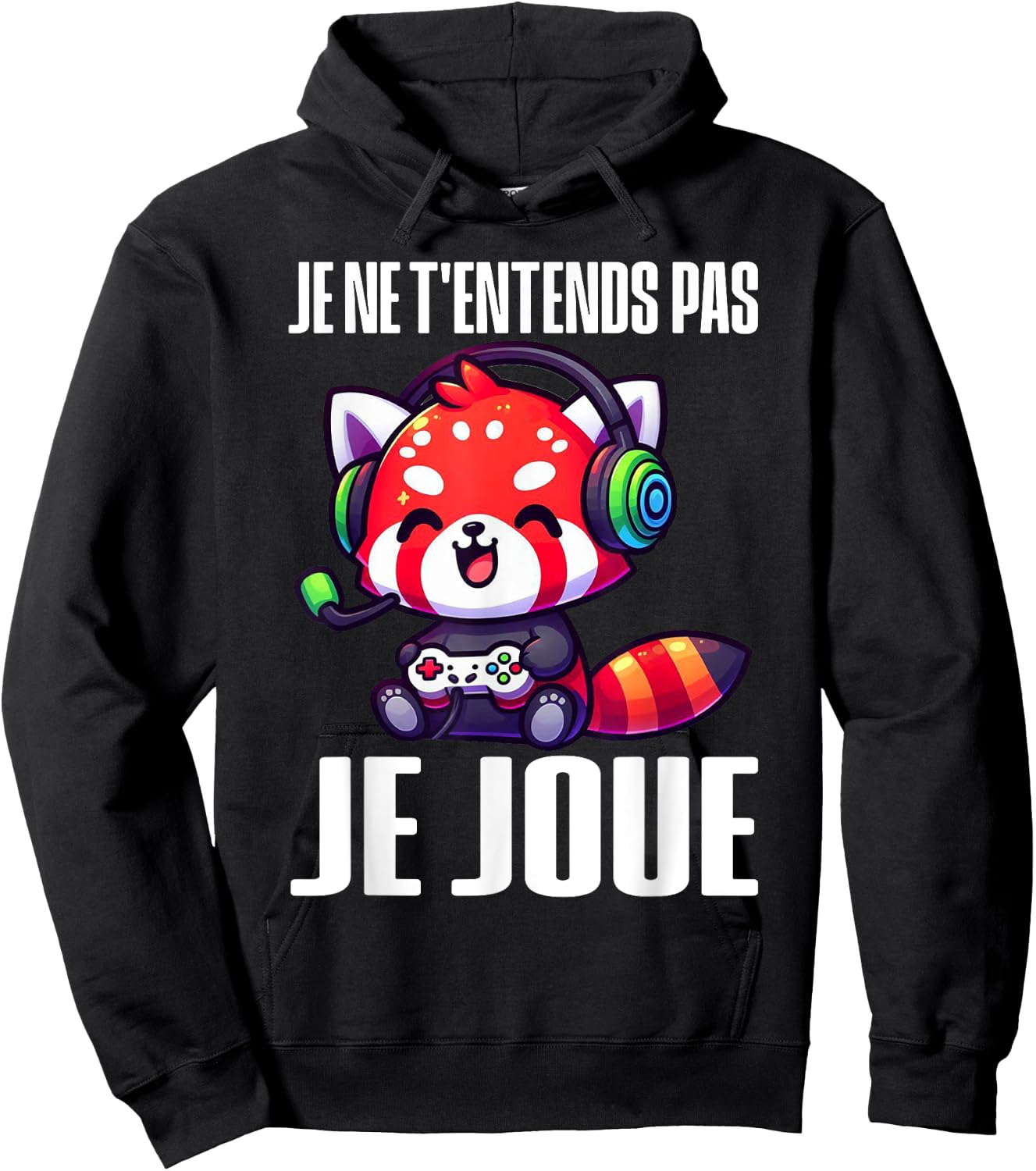I Don't Hear You I Play Red Panda Gaming Gamer Gaming Hoodie - Hoodie | Black