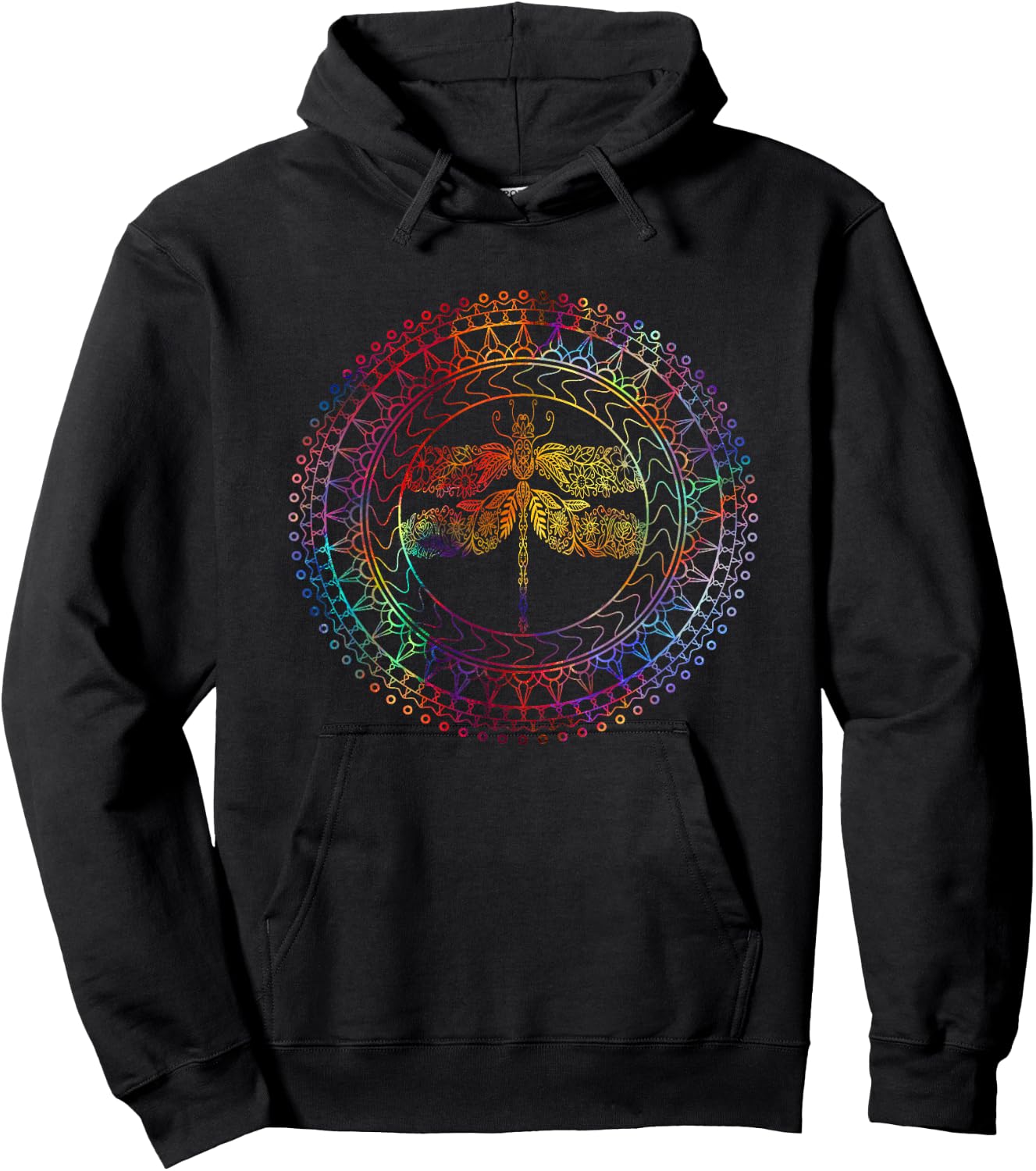 Fuzzy Blindspot Women's Dragonfly Spirit Animal , Black, Small Hoodie - Hoodie | Black