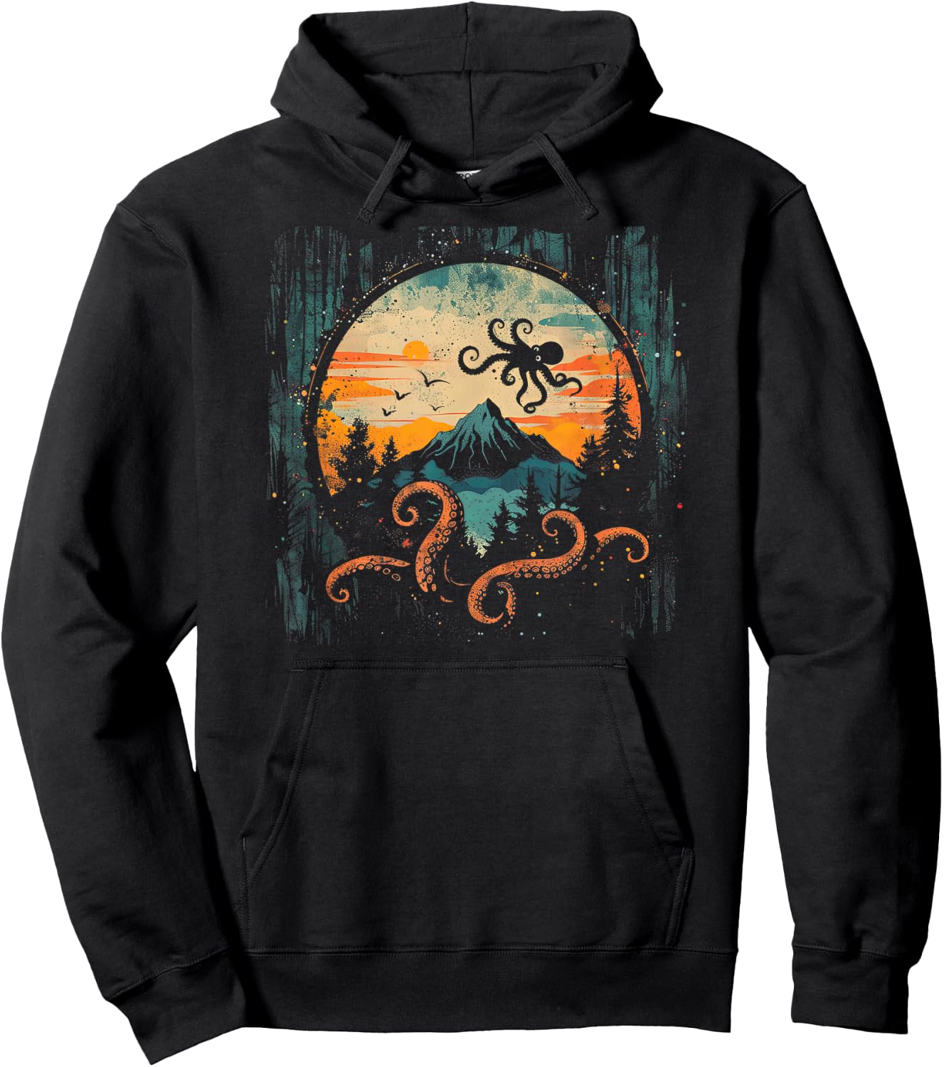 Octopus Shirt / Rhythmic Hoodie - Hoodie | Black