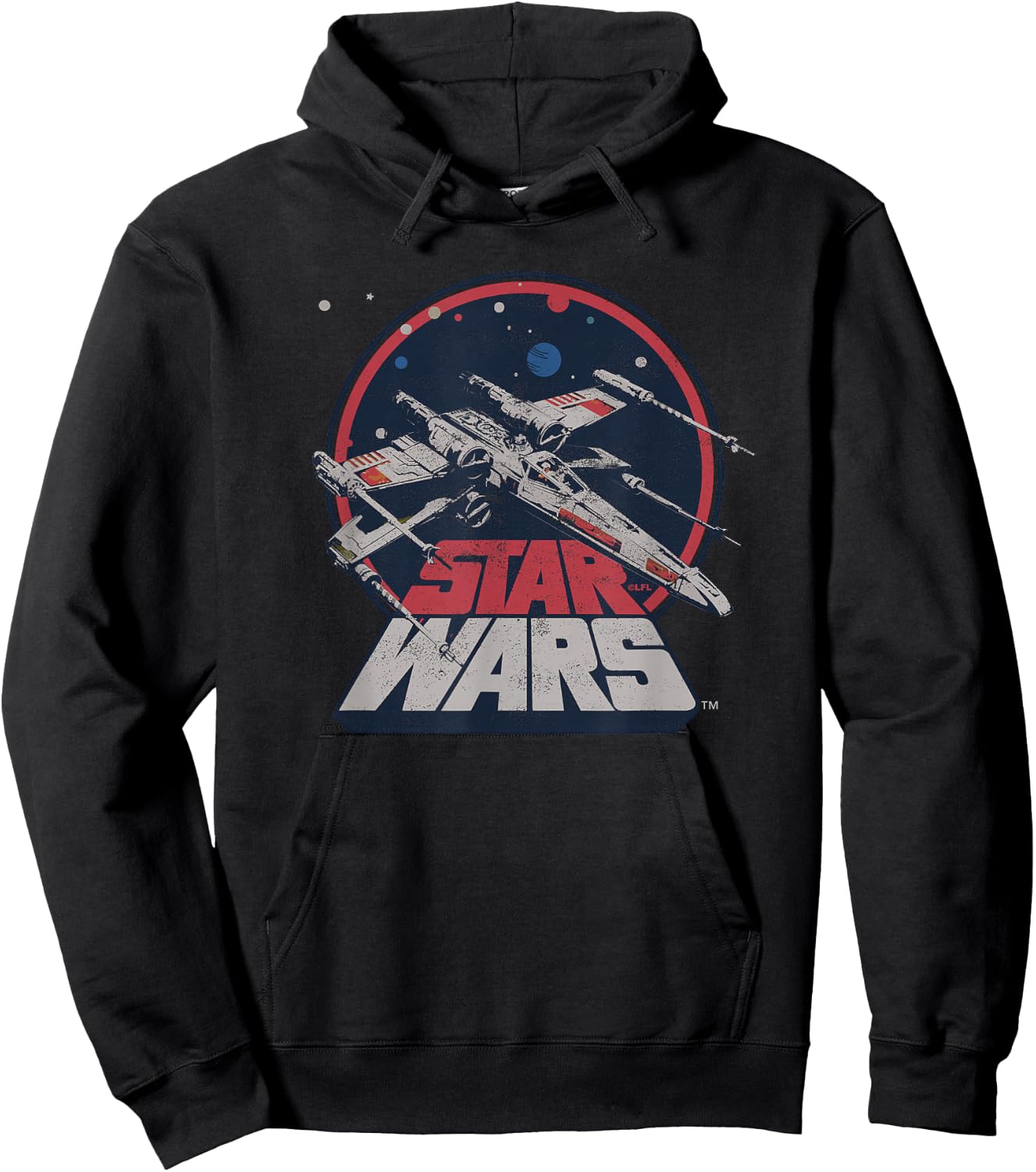 Star Wars X-Wing Starfighter Vintage , black Hoodie - Hoodie | Black