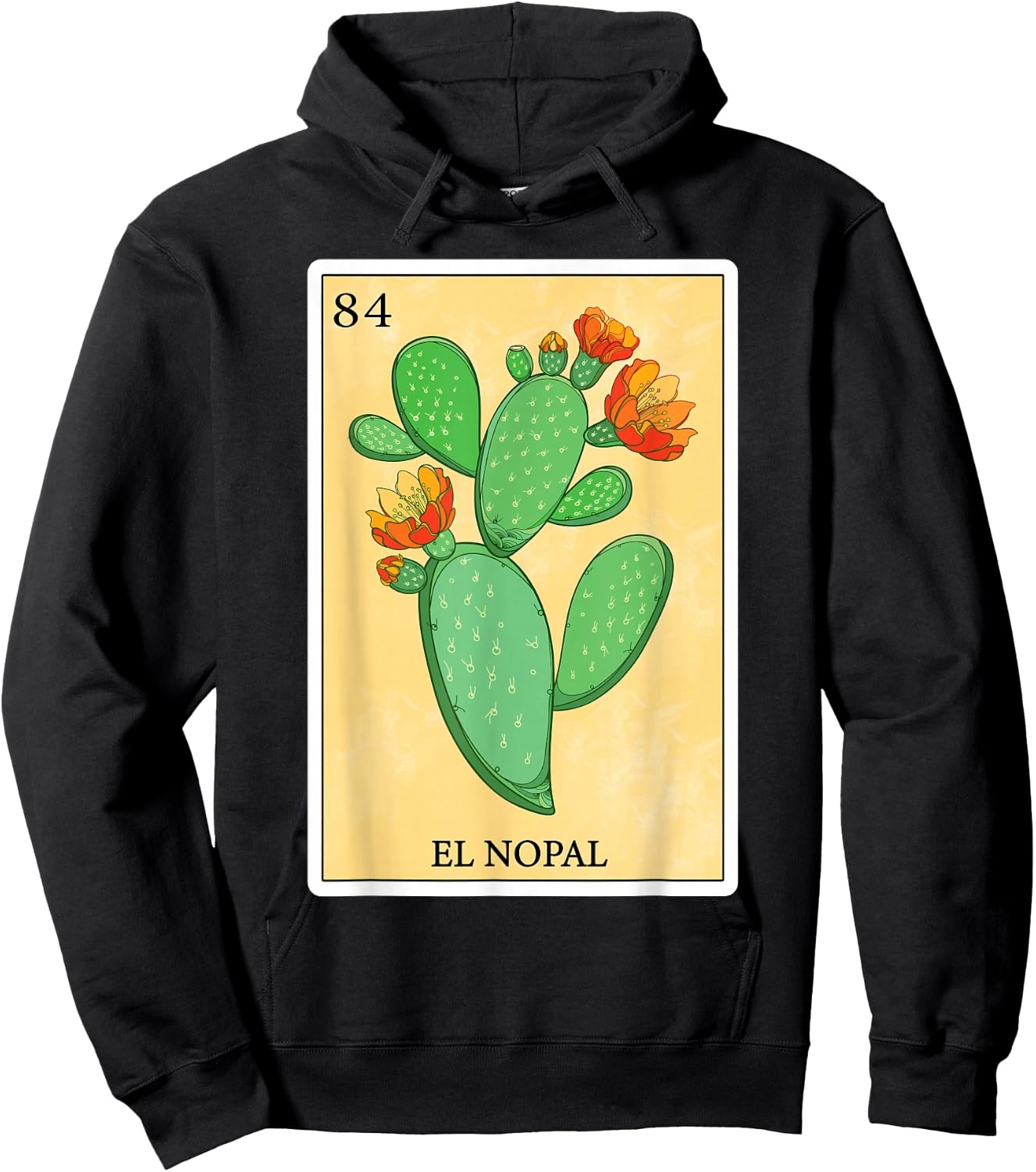 Funny Spanish-Mexican Bingo Gifts - El Nopal Hoodie - Hoodie | Black