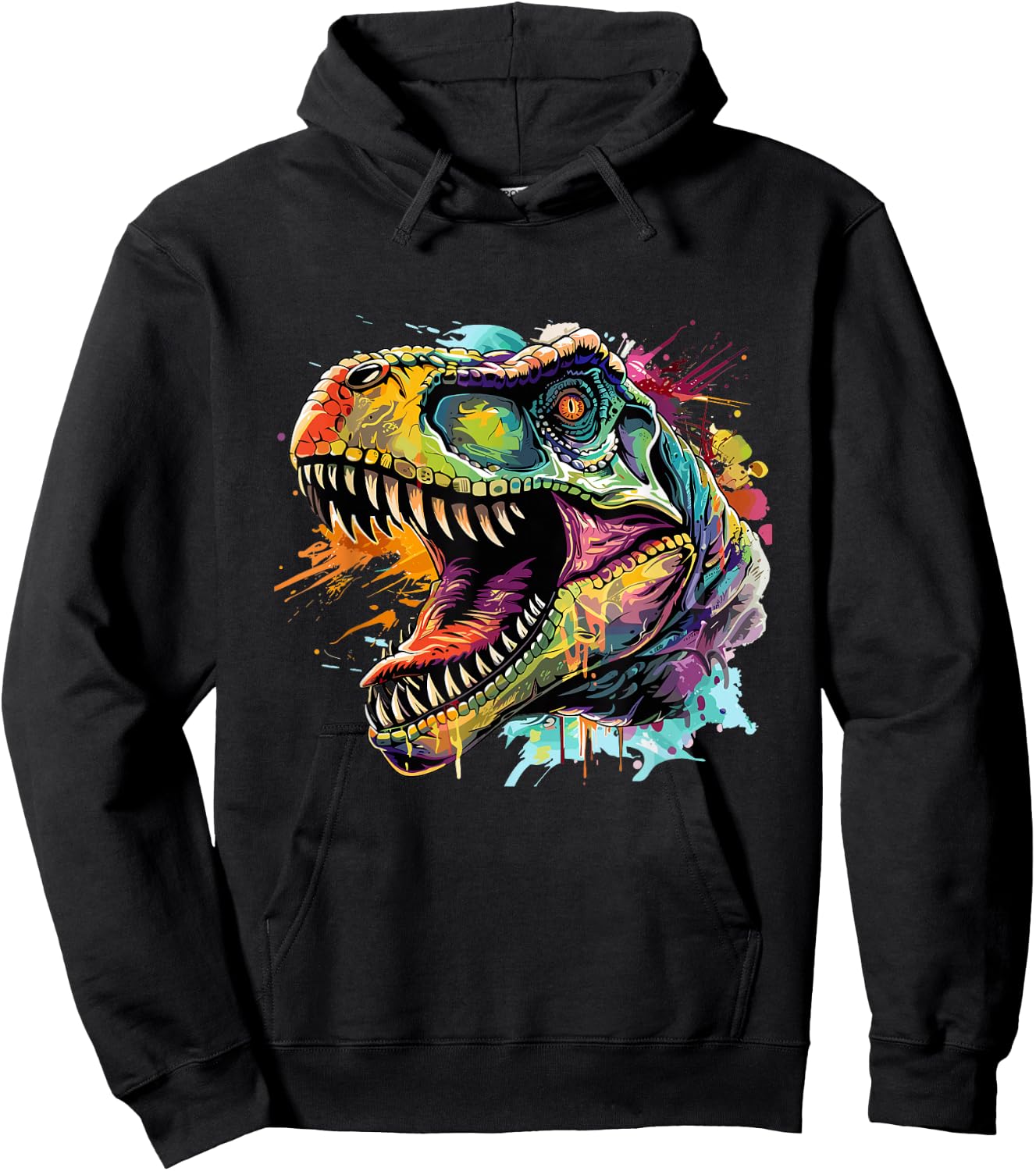 T Rex Pop Art, Dinosaurier Hoodie - Hoodie | Black