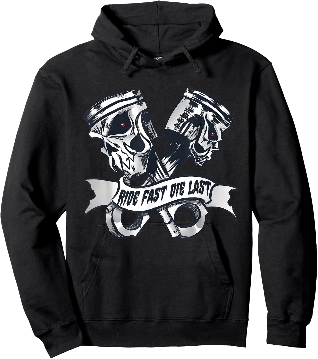 Ride Fast Die Last bikers Hoodie - Hoodie | Black