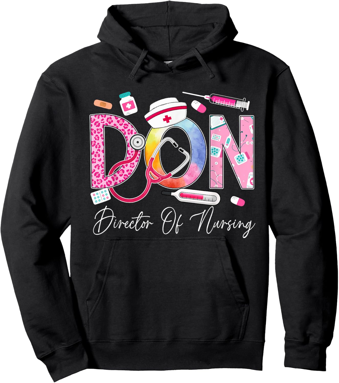 Director Of Nursing Cute Nurse Director Medical Love Hoodie - Hoodie | Black