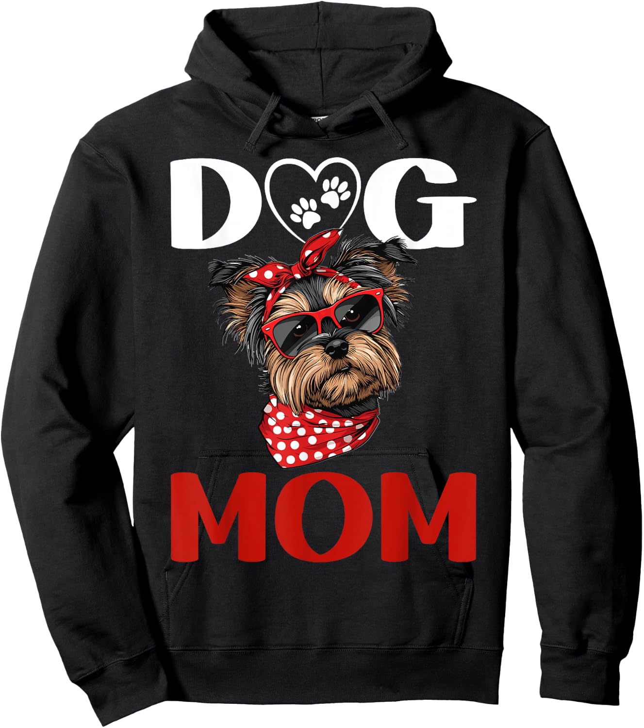 Yorkie Yorkshire Terrier Dog Dog Mom Hoodie - Hoodie | Black
