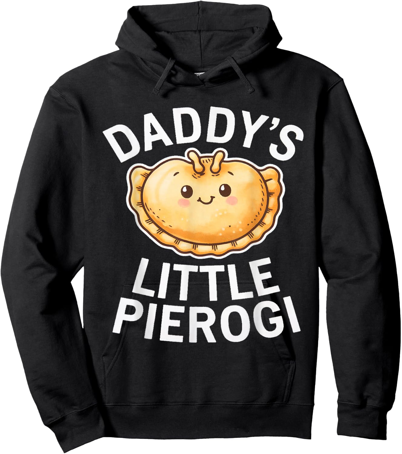 Daddy's Little Pierogi - Polish Pierogis Lover Dad Kids Hoodie - Hoodie | Black