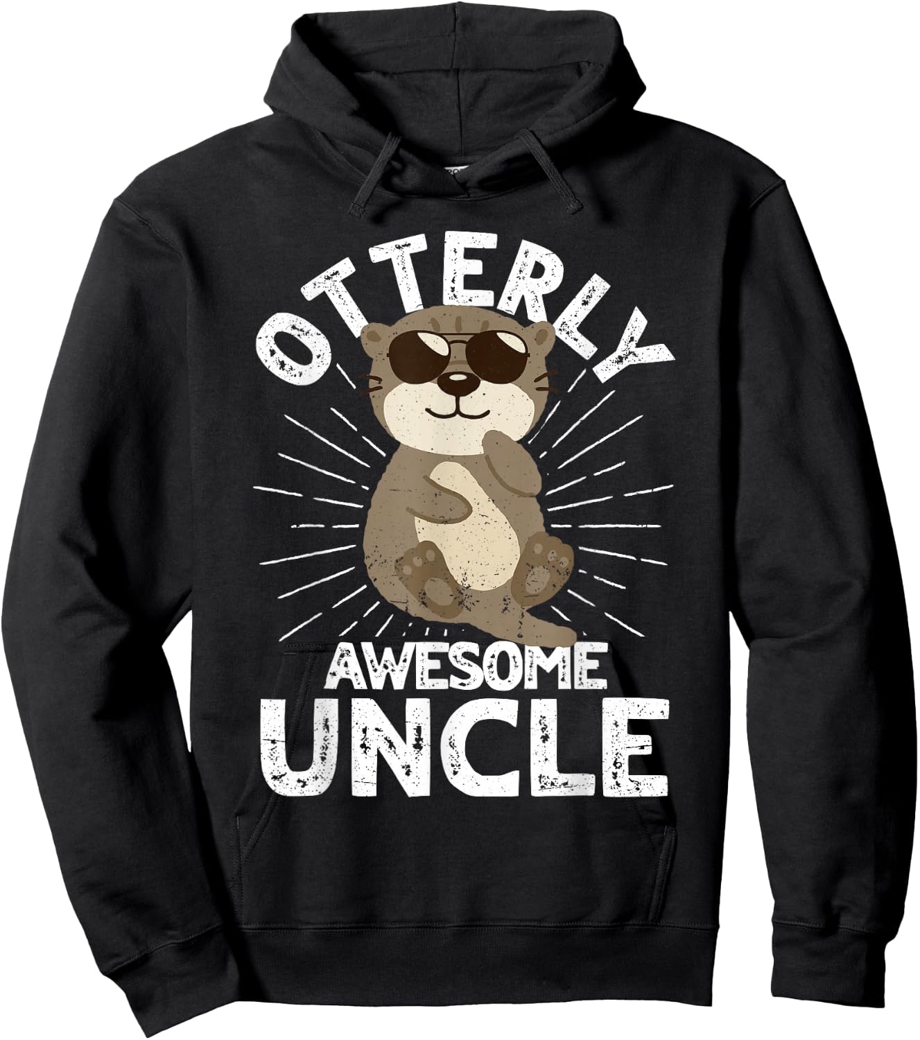 Otterly Awesome Uncle Otter Uncle Hoodie - Hoodie | Black