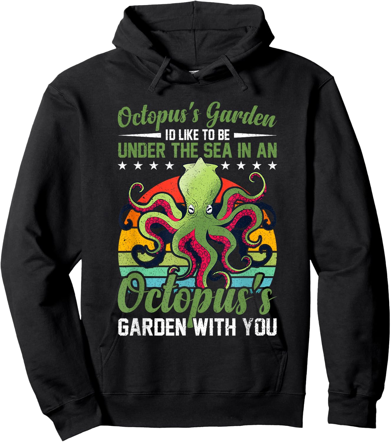 Octopus's Garden Octopus's Garden Octopus for an Octo Lover Hoodie - Hoodie | Black