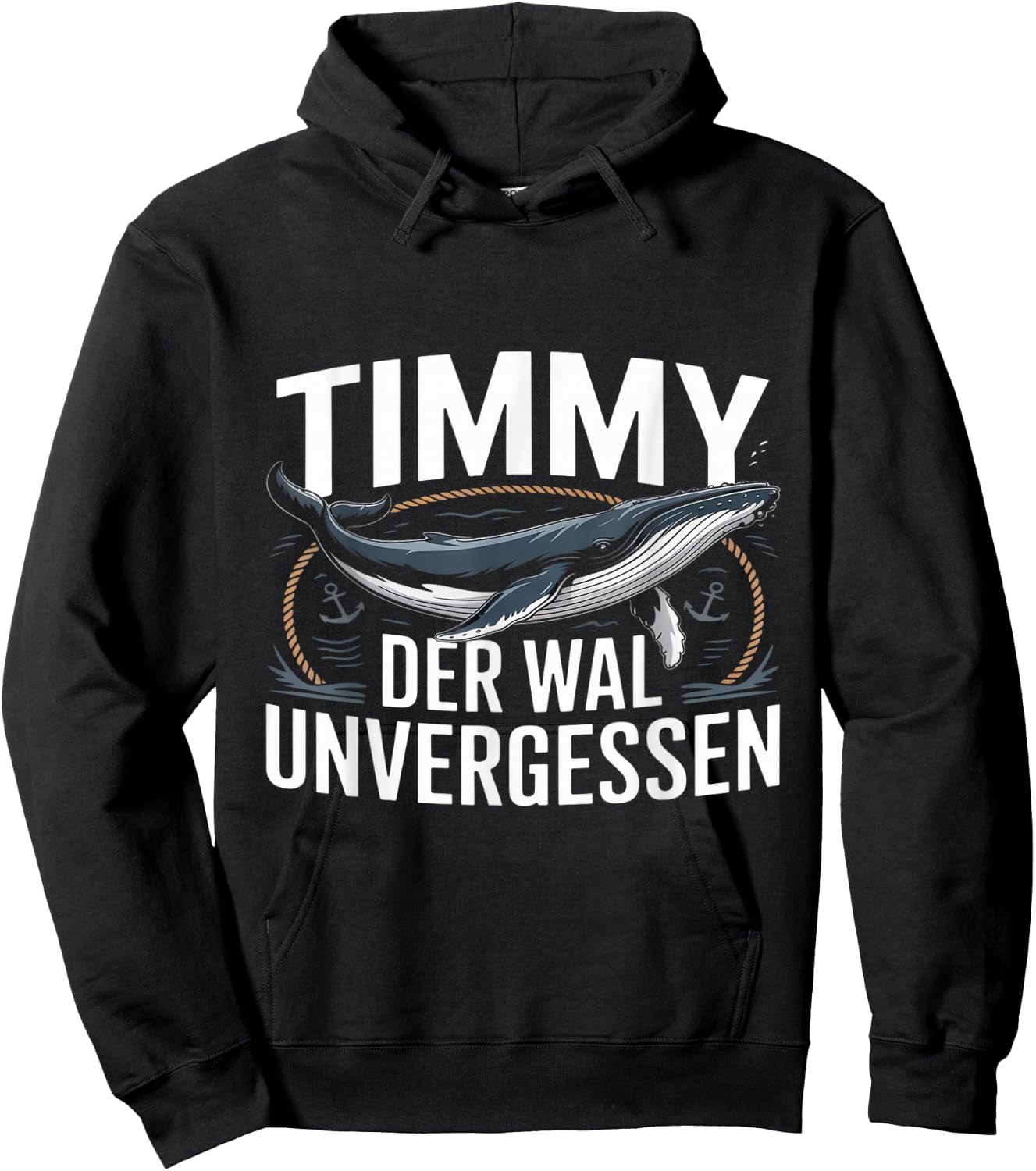 Unvergessen Timmy Hope Der Buckelwal Hoodie - Hoodie | Black