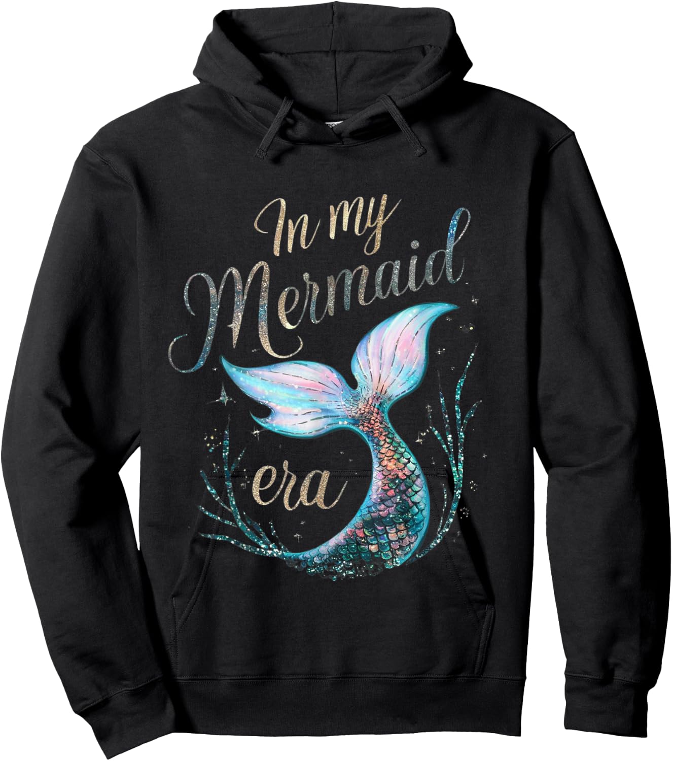 In My Mermaid Era Hoodie - Hoodie | Black