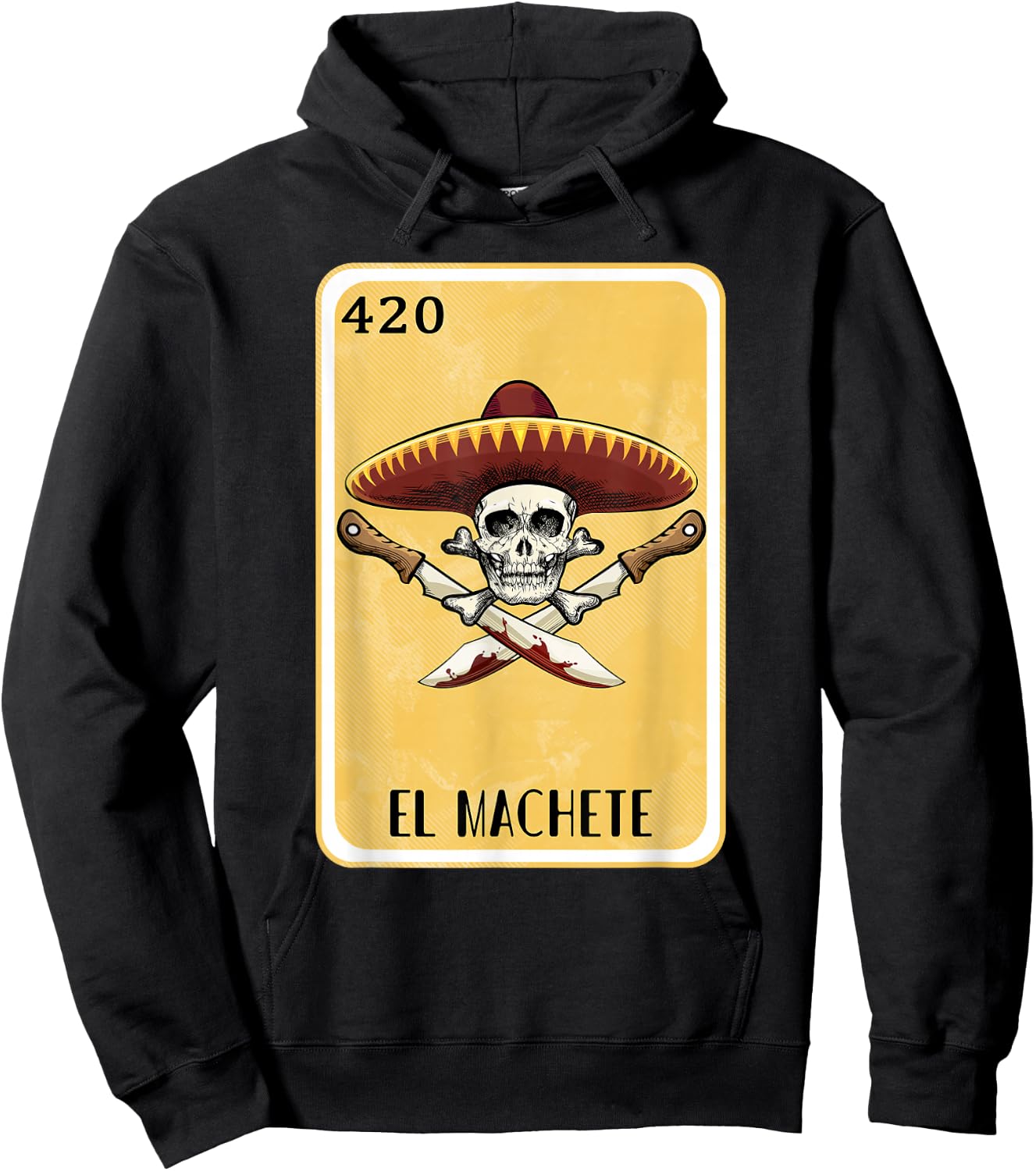 Funny Spanish-Mexican Bingo Gifts - El Machete Hoodie - Hoodie | Black