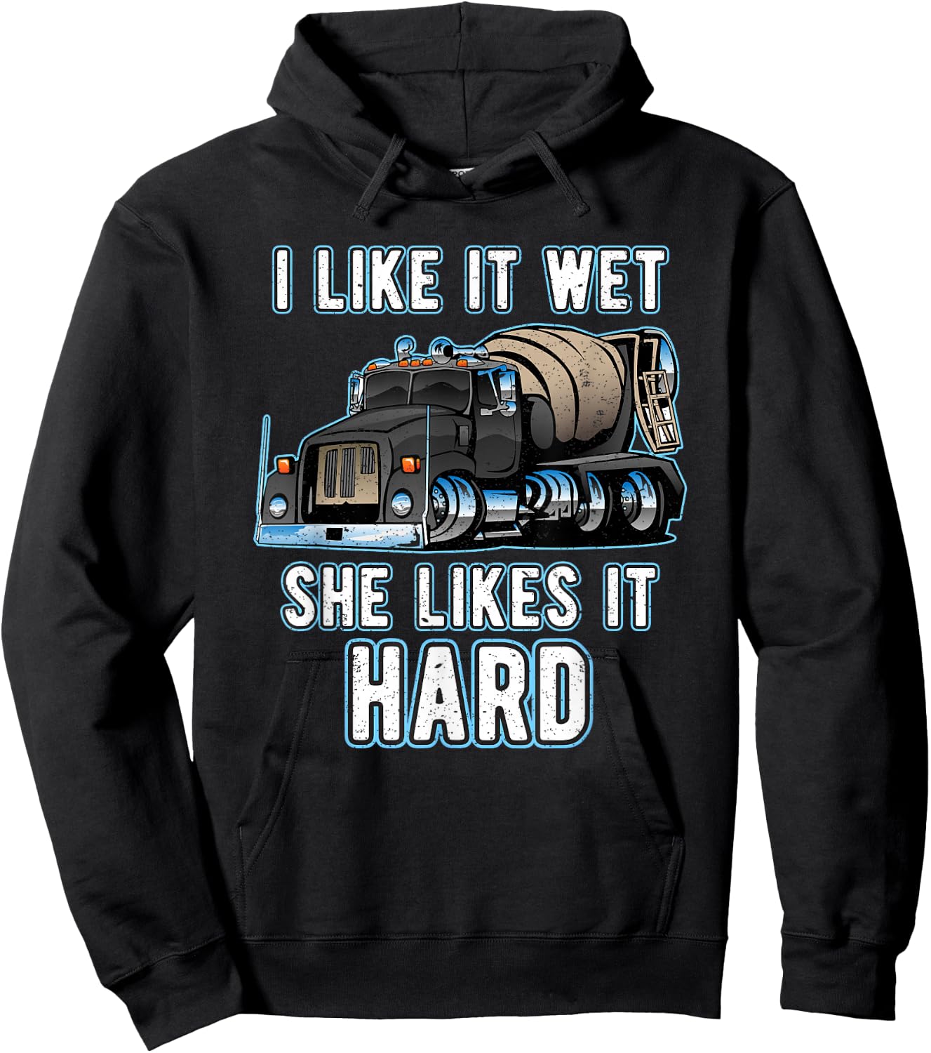 Funny Cement Truck Driver Concrete Mixer Construction Worker Hoodie - Hoodie | Black