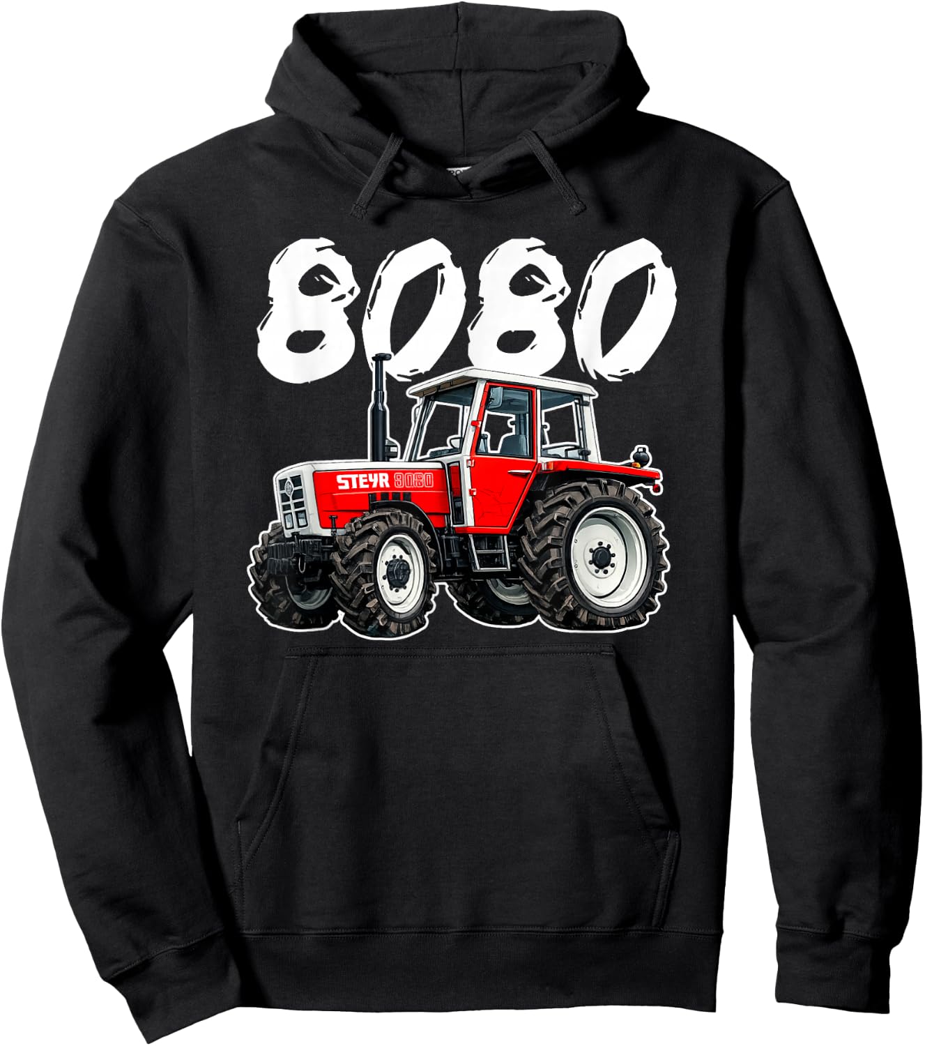 Steyr Austria Laster Landwirtschaft Trecker 8080 Traktor Hoodie - Hoodie | Black