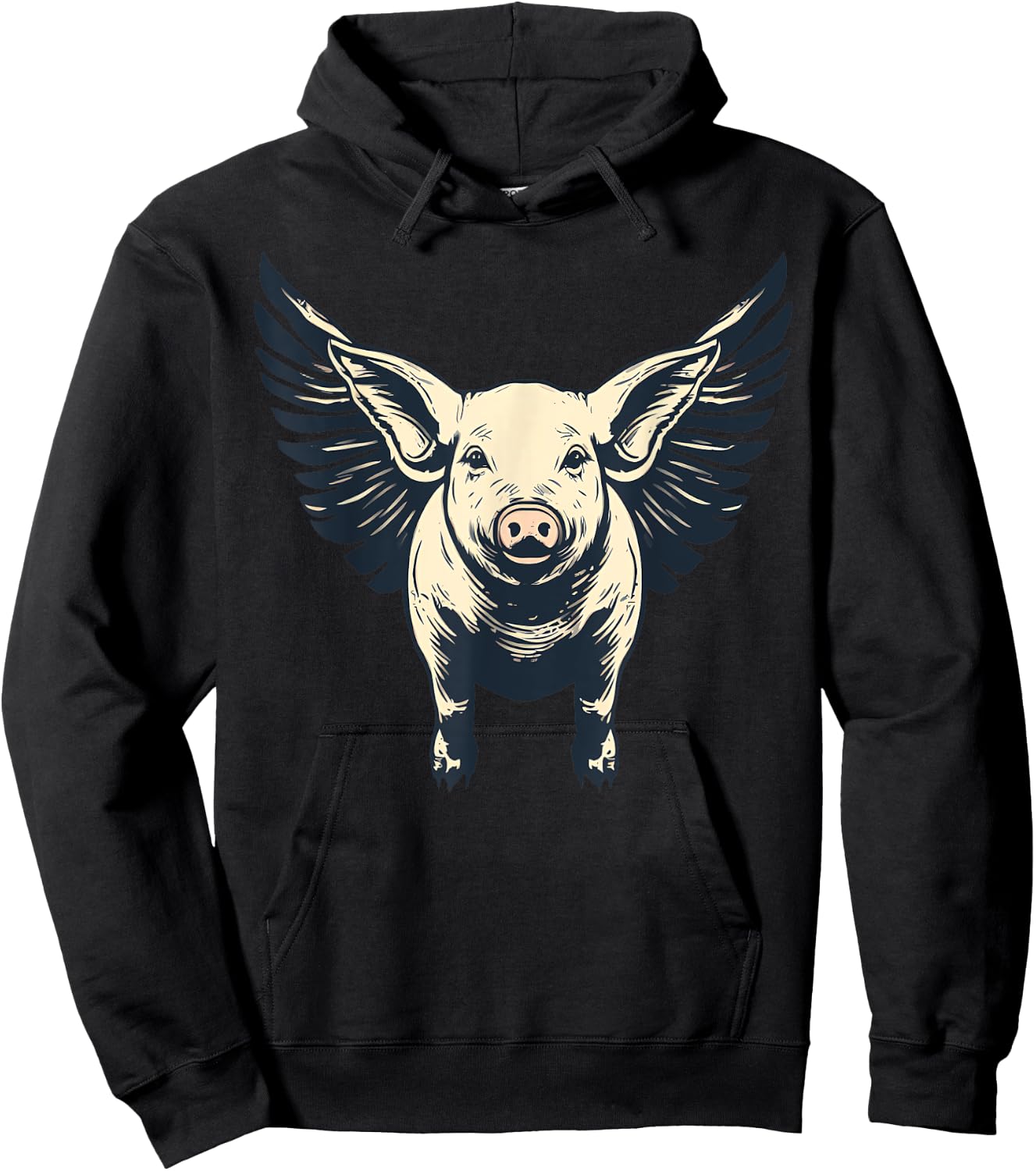 Flying Pig With Wings Fly Pig Lovers Hoodie - Hoodie | Black