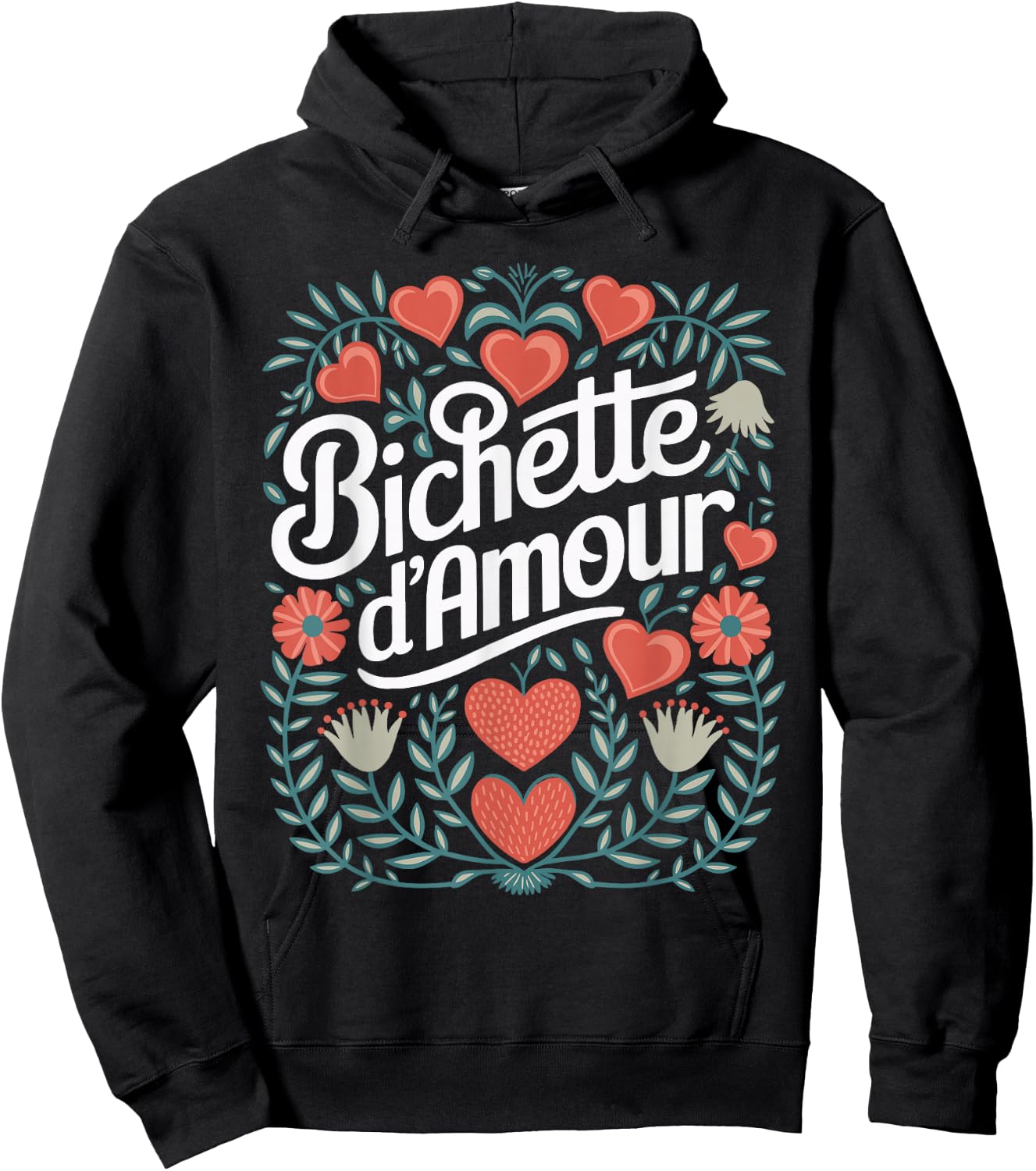 Bichette d'Amour Gift Women's Bichette d'Amour , Black, S Hoodie - Hoodie | Black
