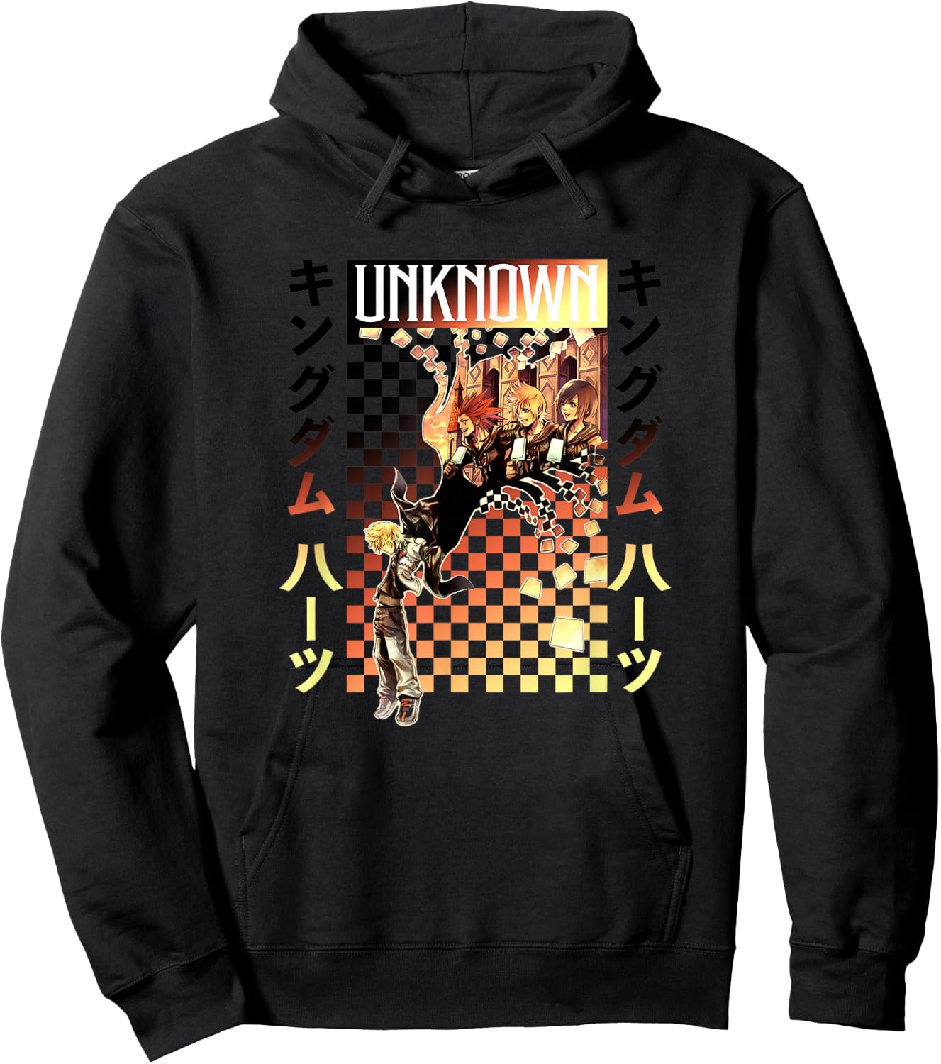 Disney Kingdom Hearts Unknown Ice Cream Memory Kanji Poster Hoodie - Hoodie | Black