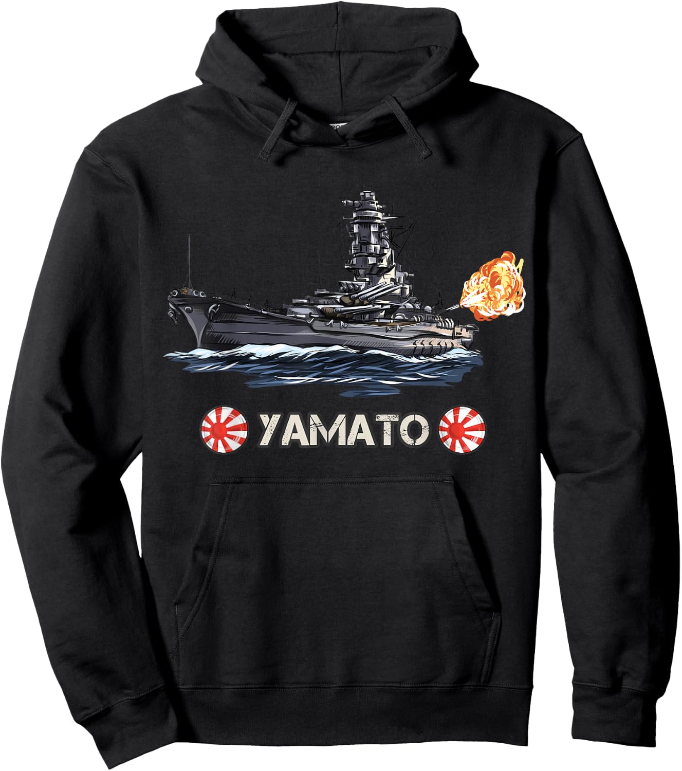 Japanisches Schlachtschiff Yamato aus dem 2. Hoodie - Hoodie | Black