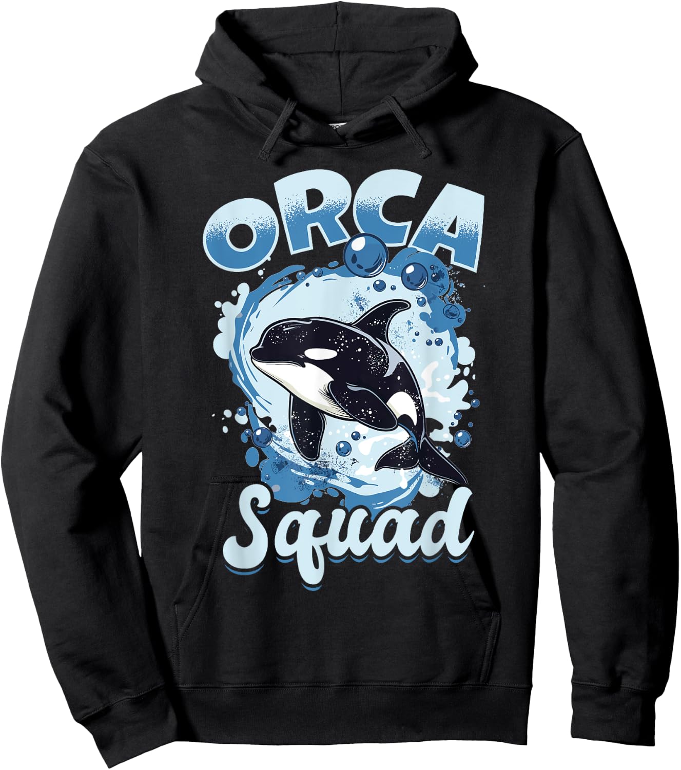 Funny Orca Animal Orca Squad Hoodie - Hoodie | Black