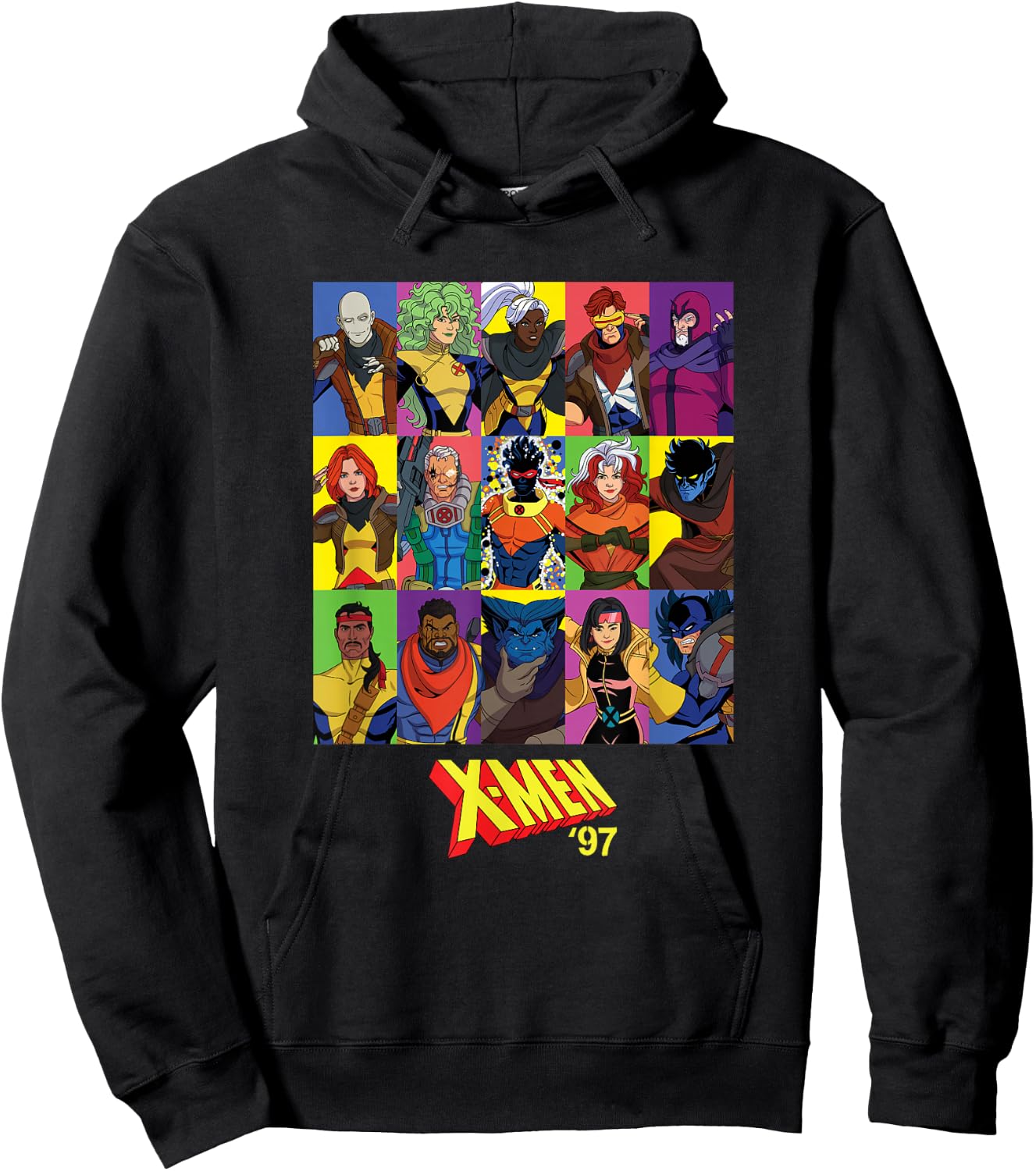 Marvel Studios X-Men '97 Season 2 All-New Character Grid Hoodie - Hoodie | Black