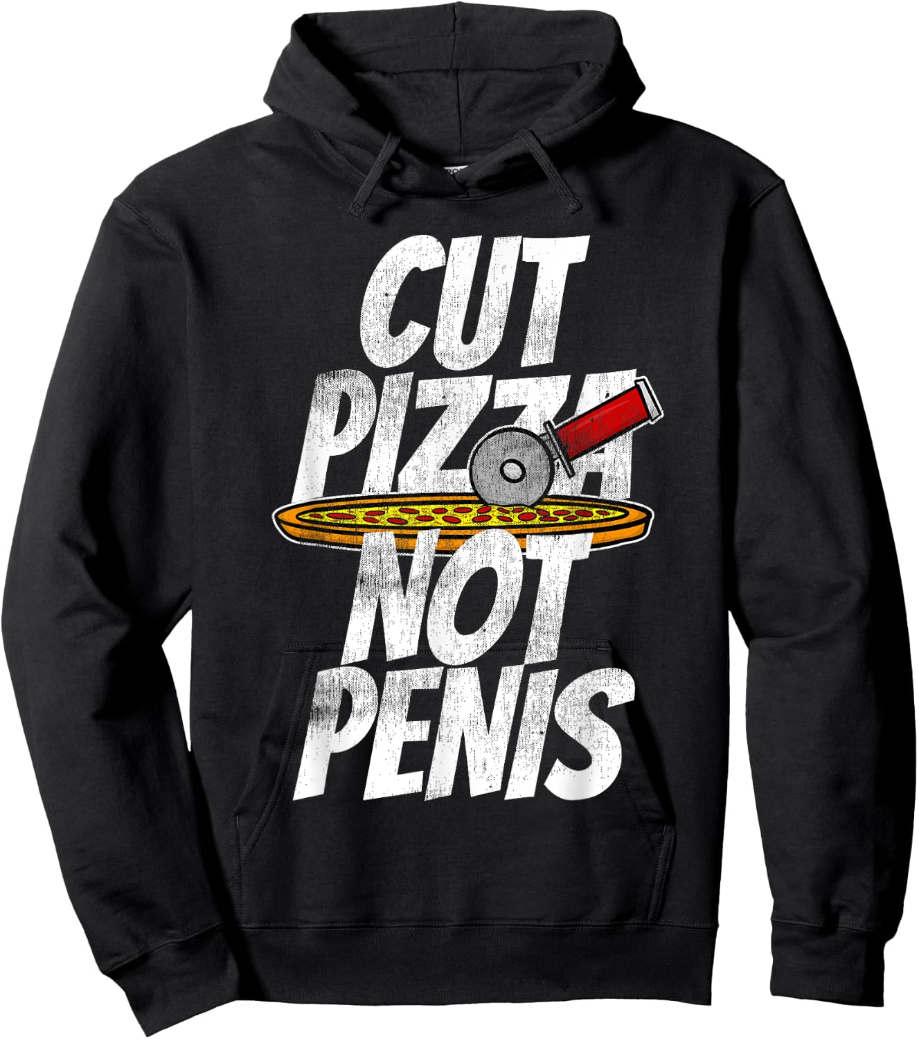 Cut Pizza Not Penis GIAW Anti-Circumcision Hoodie - Hoodie | Black