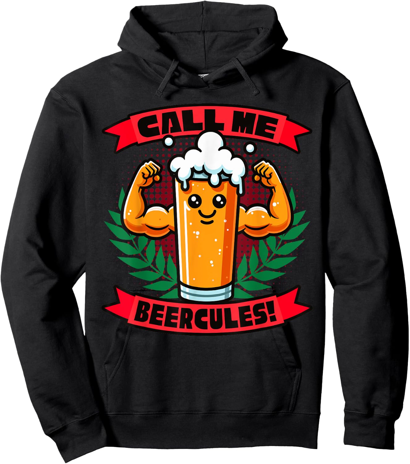 Call Me Beercules Funny Beer Hoodie - Hoodie | Black