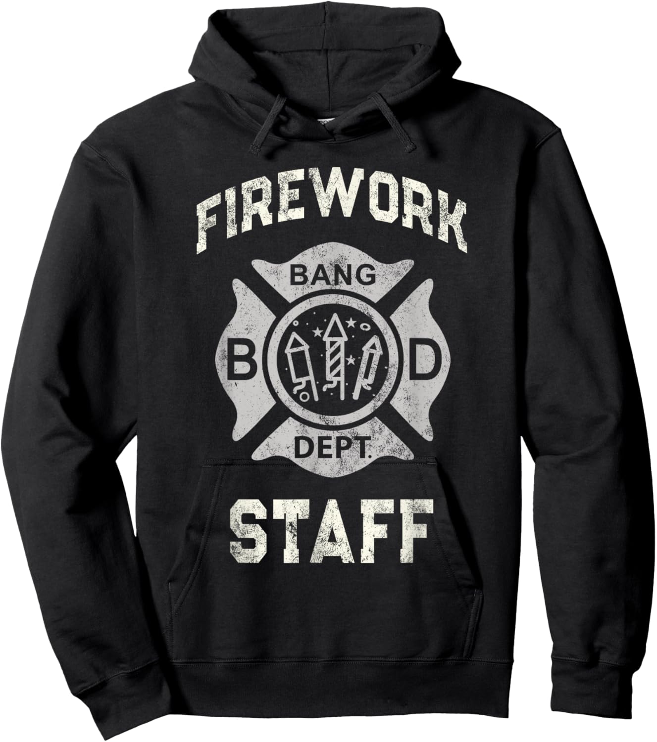 Funny FIREWORK STAFF Technician July 4th Fireworks Safety Hoodie - Hoodie | Black