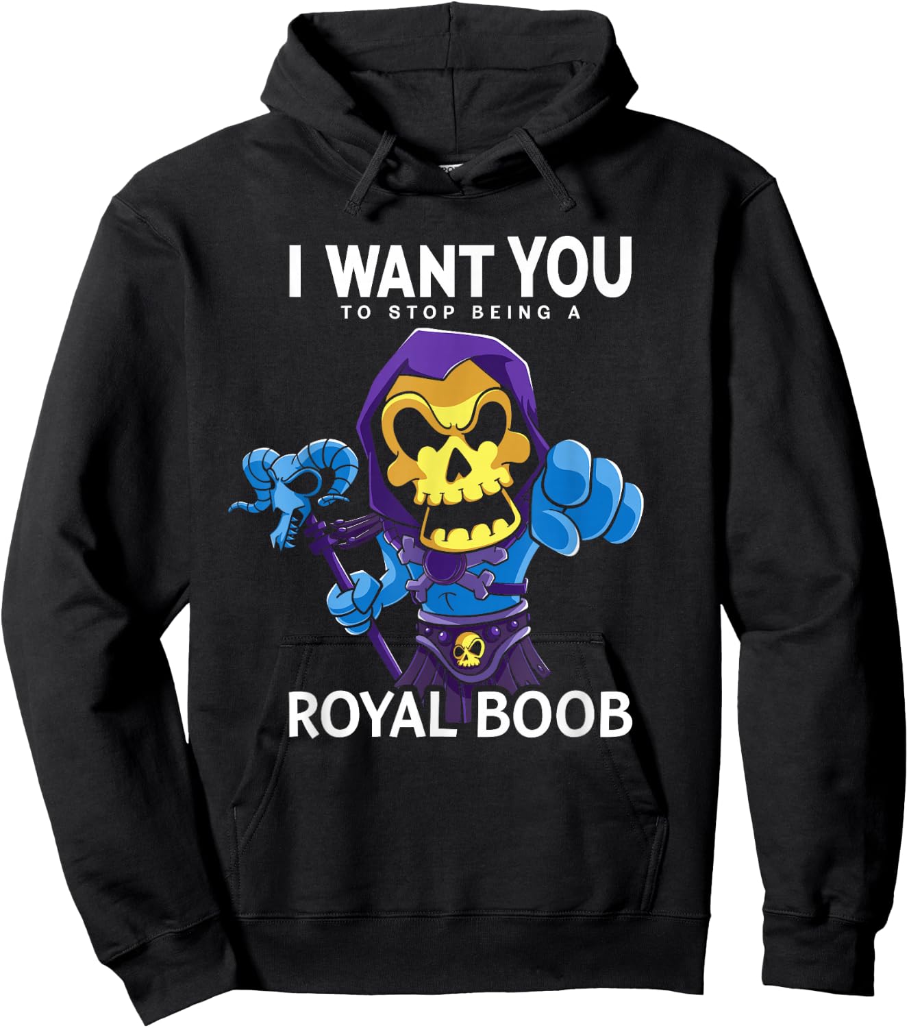 Retro 80's Cartoon Wants You Hoodie - Hoodie | Black