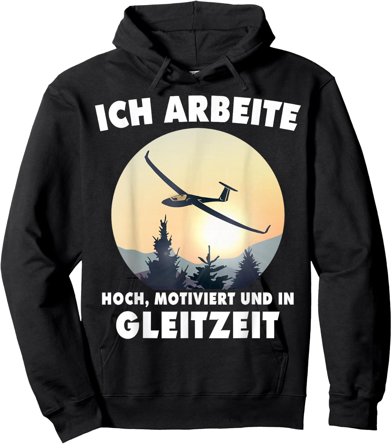 Segelfliegen Fliegen Segelflugschein Segelflug Segelflieger Hoodie - Hoodie | Black