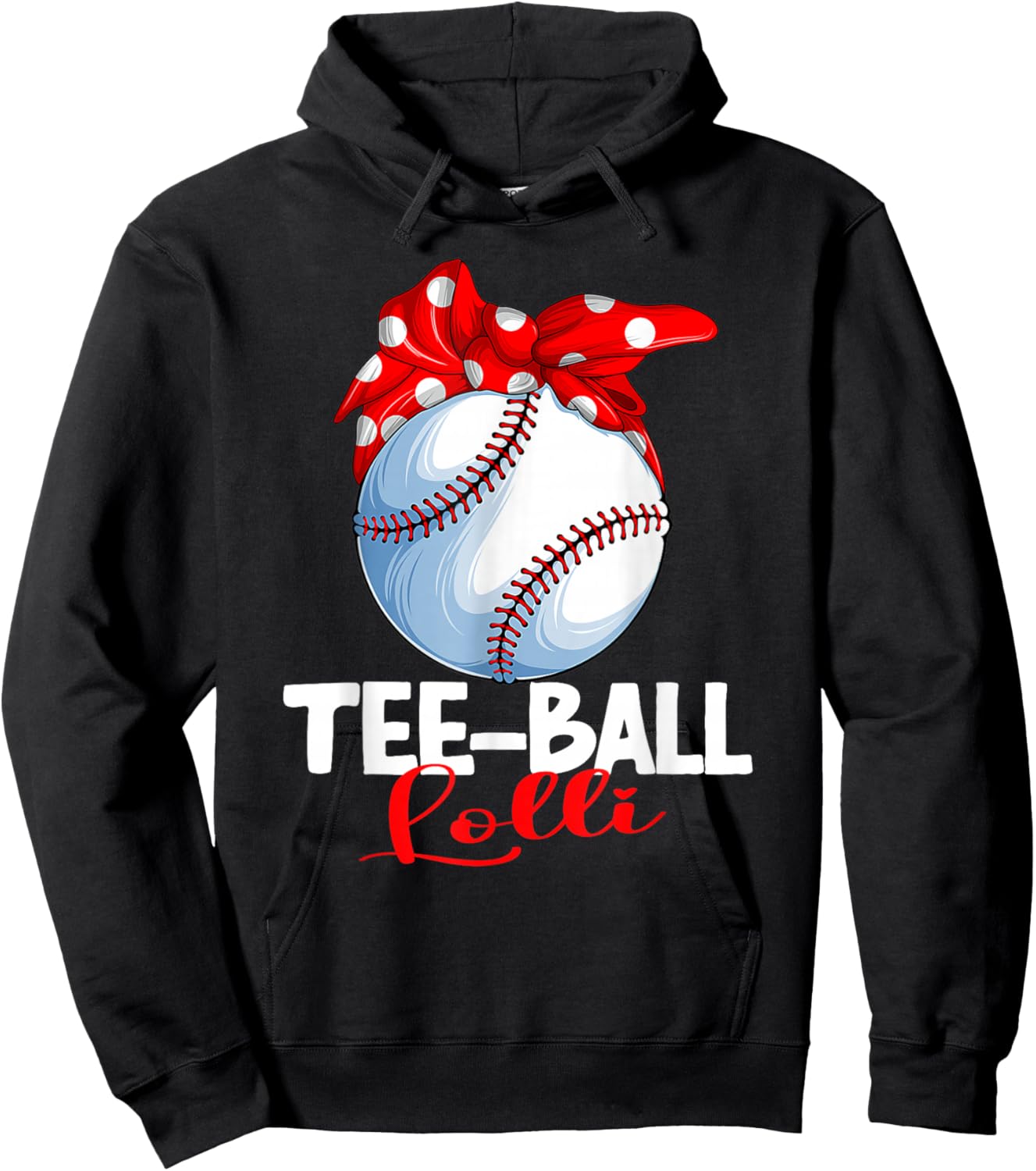 Ball Lolli T Ball TBall Teeball Women Hoodie - Hoodie | Black
