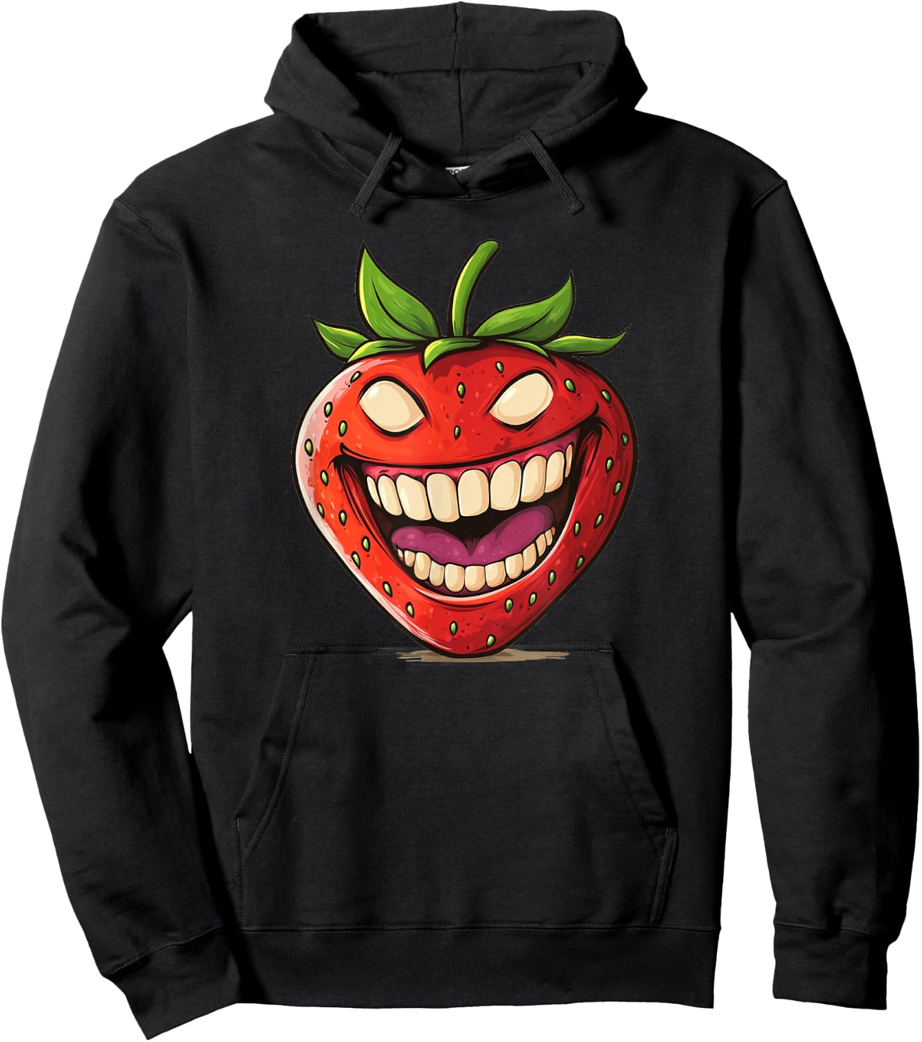 Evil Strawberry Fruit Costume for Fruits Lovers Hoodie - Hoodie | Black