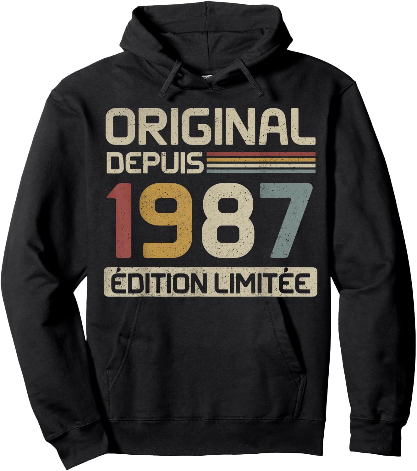 Original 1987 Birthday Gift 38 Years Old anniv 38 years , Black, S Hoodie - Hoodie | Black