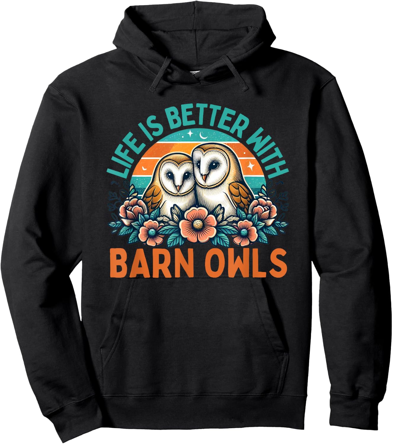 Barn Owl Lover Barn Owls Hoodie - Hoodie | Black