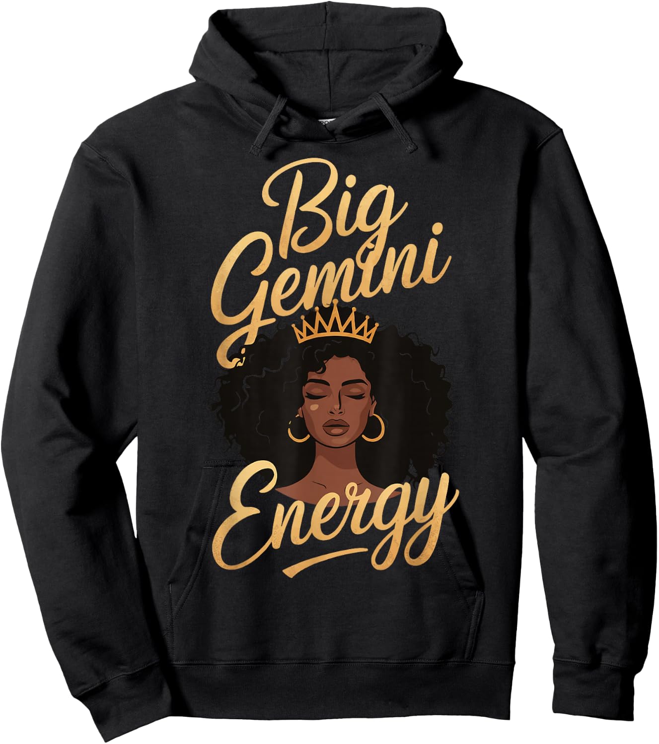 Big Gemini Energy Hoodie - Hoodie | Black