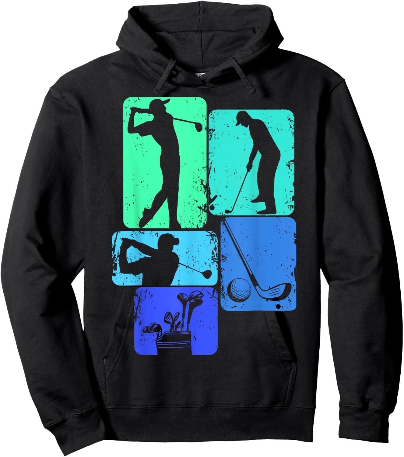 Golf Golfer Golfspieler Kinder Jungen Hoodie - Hoodie | Black