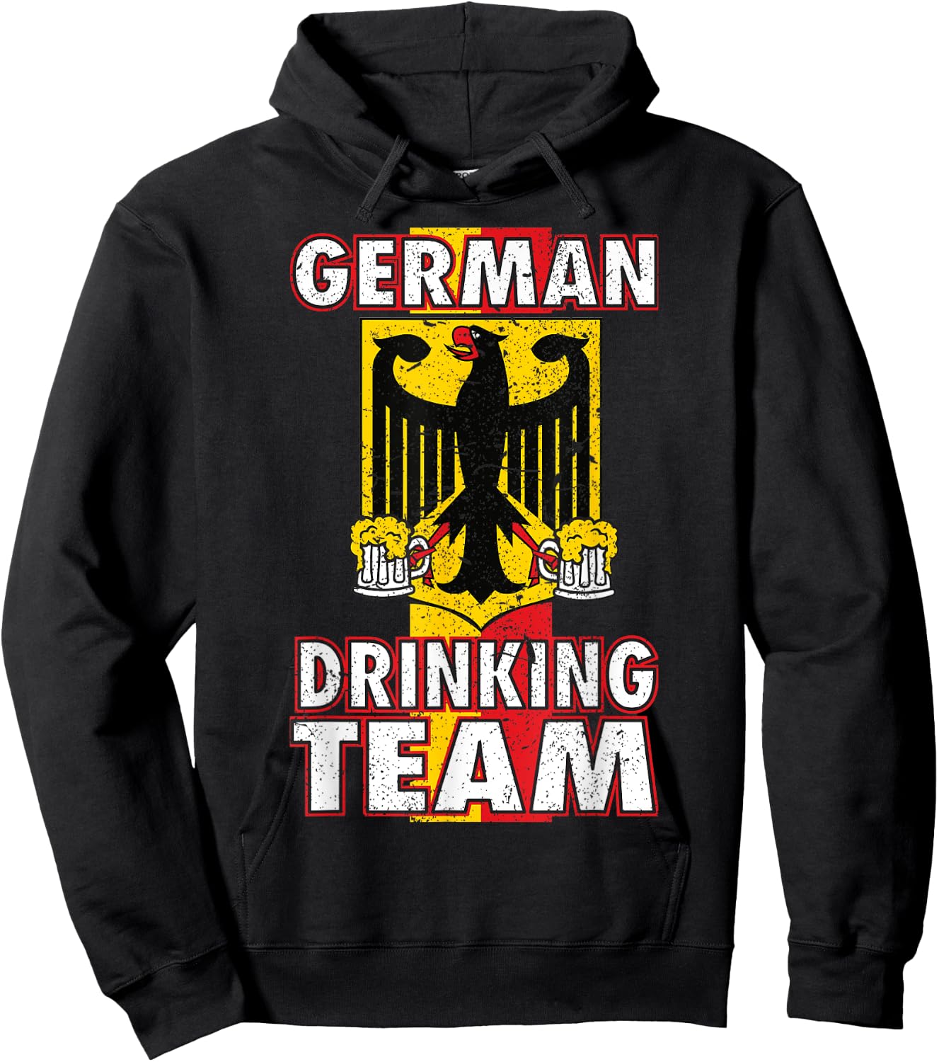German Drinking Team Germany Flag Funny Oktoberfest Gift Hoodie - Hoodie | Black