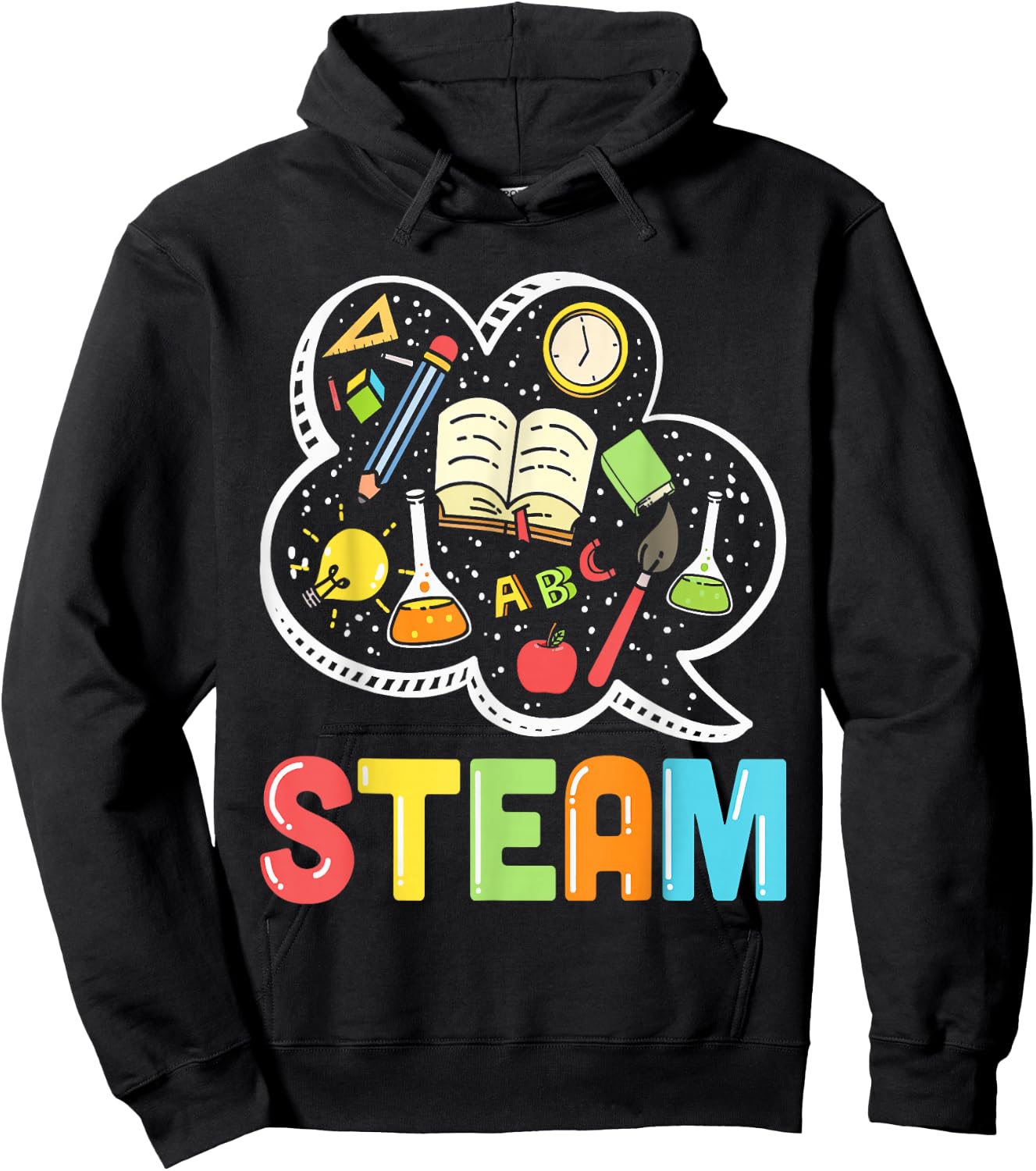 STEAM Teacher and Student Back to School STEM Hoodie - Hoodie | Black