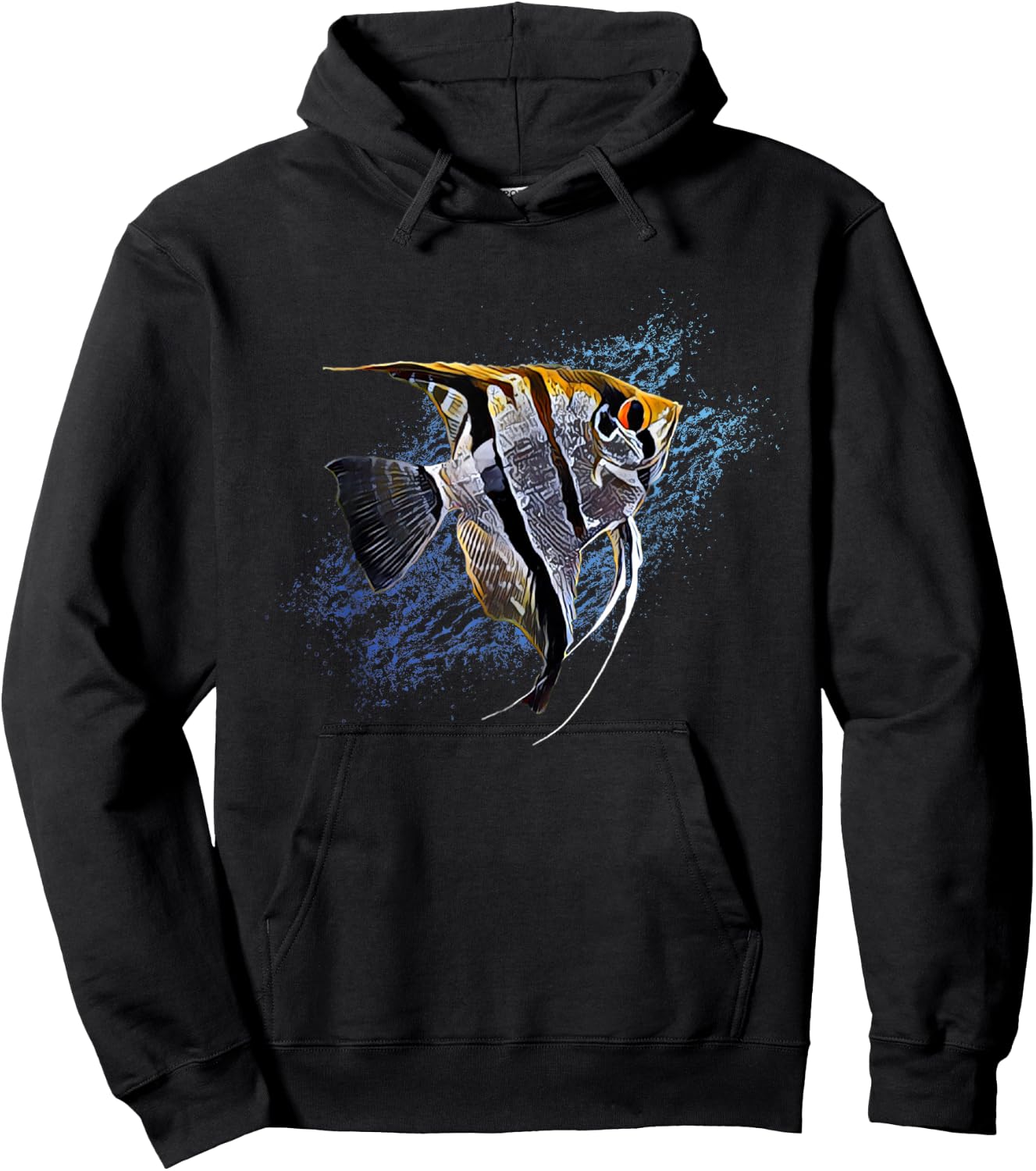 Angelfish Tropical Fish Keeper Cichlid - Fish Fan Hoodie - Hoodie | Black