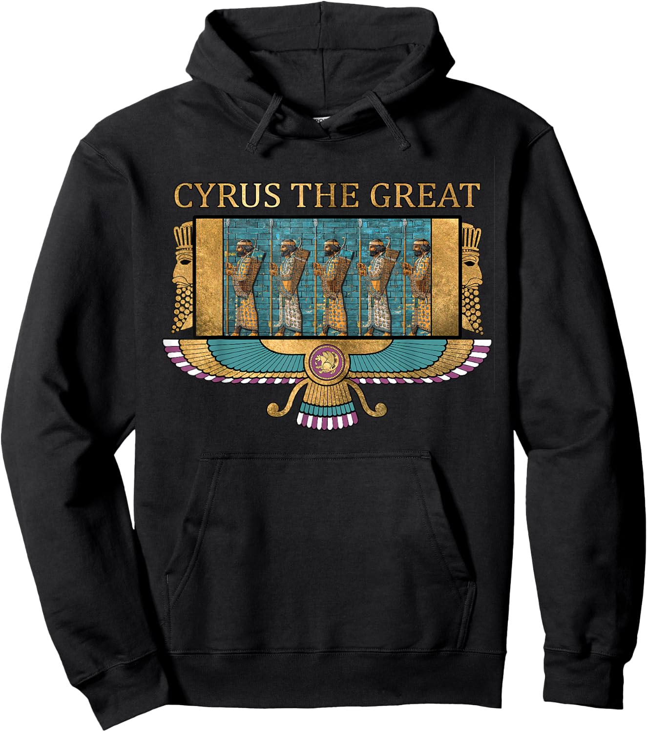 Cyrus the Great Old Persia Achaemidian Persian , black Hoodie - Hoodie | Black