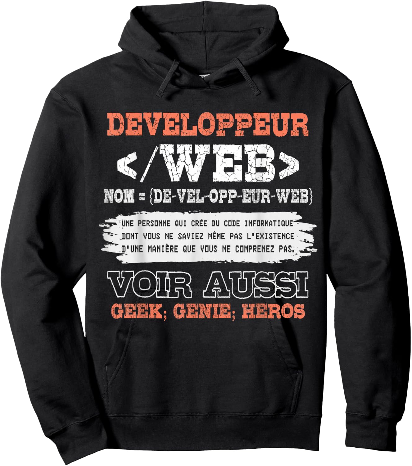Web Developer Man Woman Humor Code Computer , Black, S Hoodie - Hoodie | Black