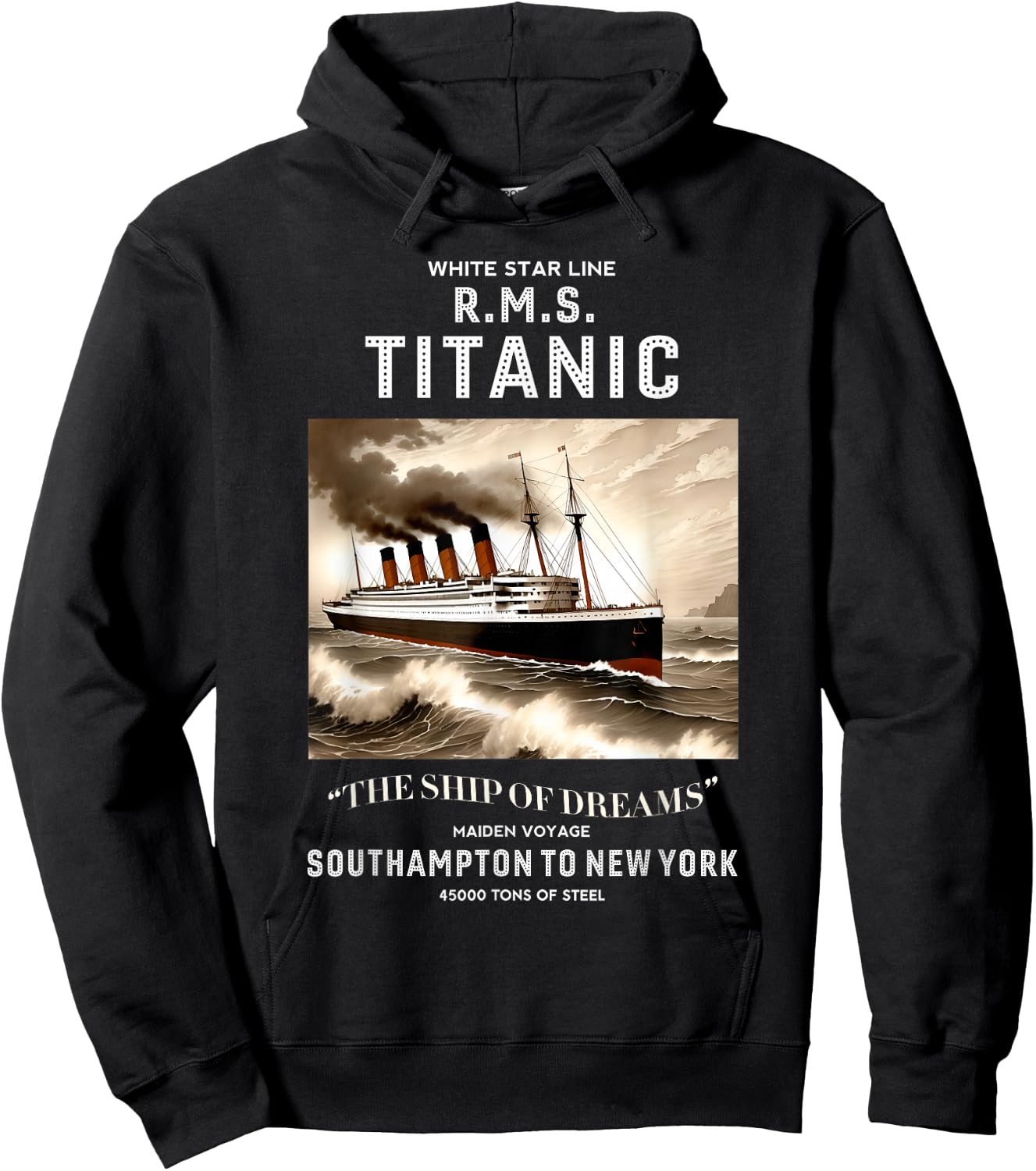 White Star Line RMS Titanic Ship für Jungen Kinder Herren Hoodie - Hoodie | Black