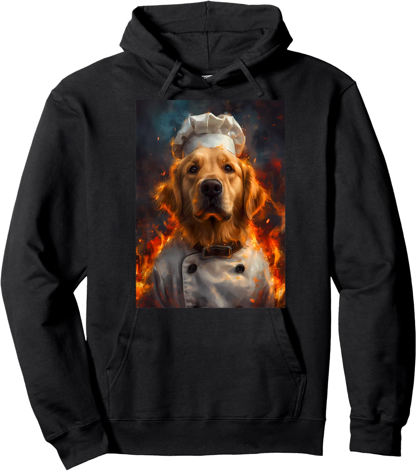 Chef Golden Retriever Hoodie - Hoodie | Black