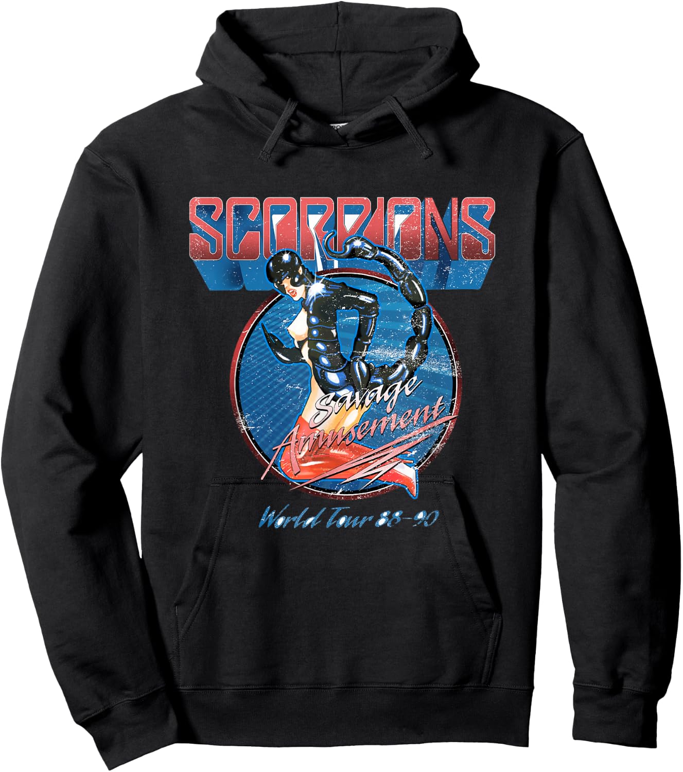 Offizielle Scorpions Savage Amusement World Tour Hoodie - Hoodie | Black