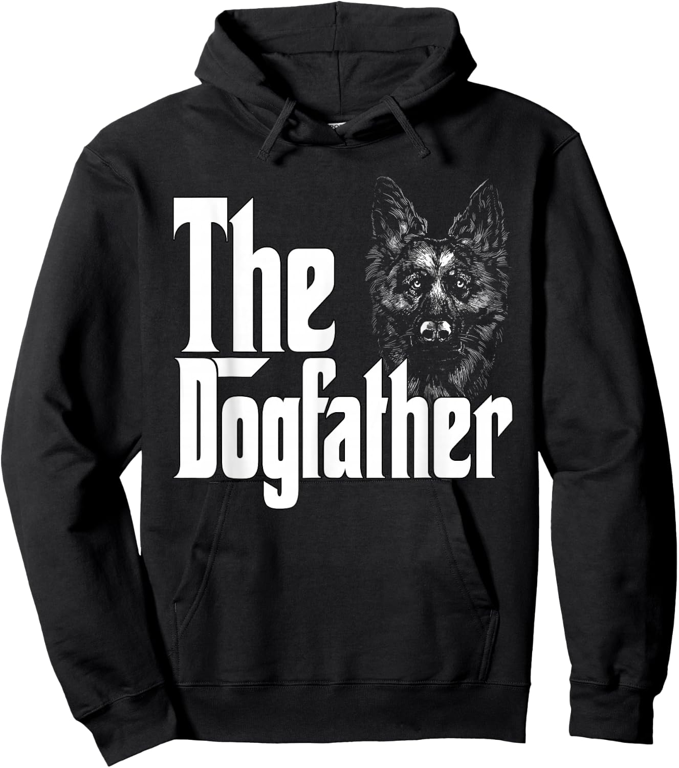 German Shepherd Dog Dad Dogfather Dogs Daddy Father Hoodie - Hoodie | Black