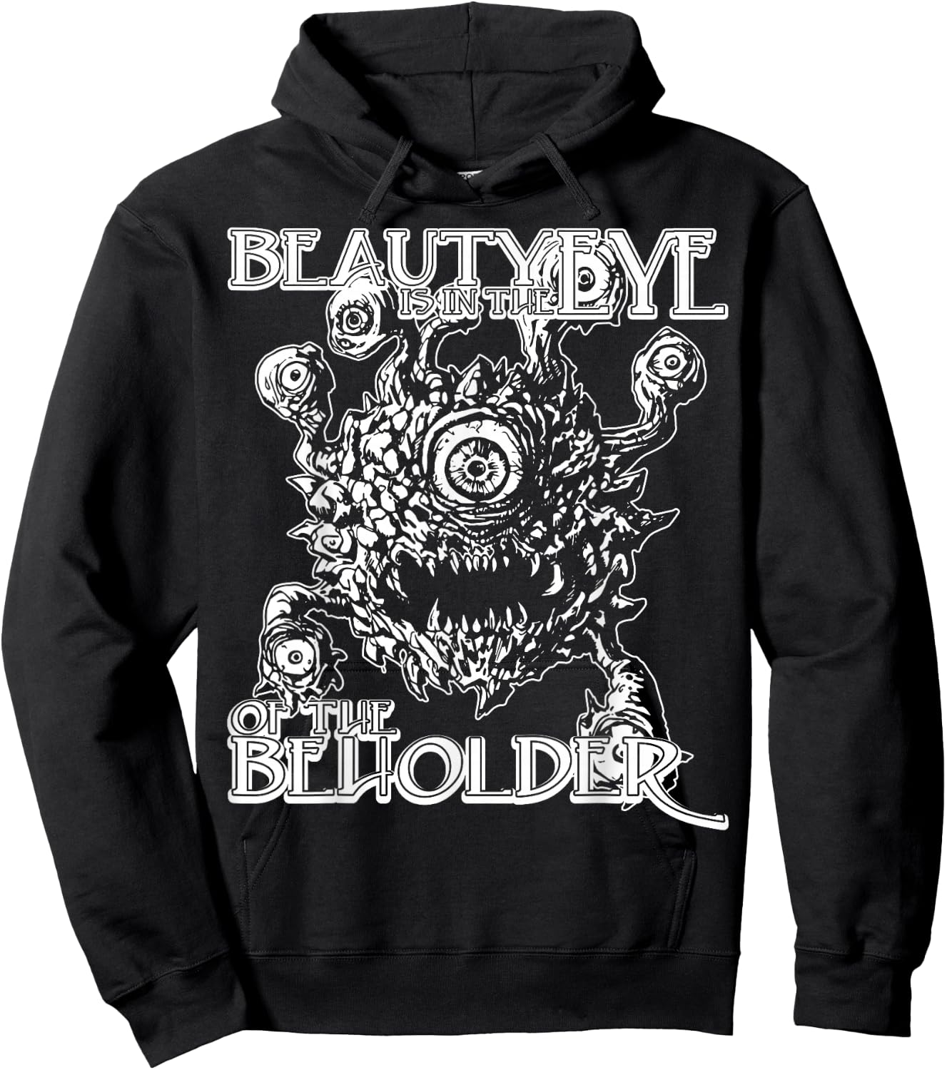 Beauty Eye of the Beholder T Shirt - Tabletop Gamer RPG Hoodie - Hoodie | Black