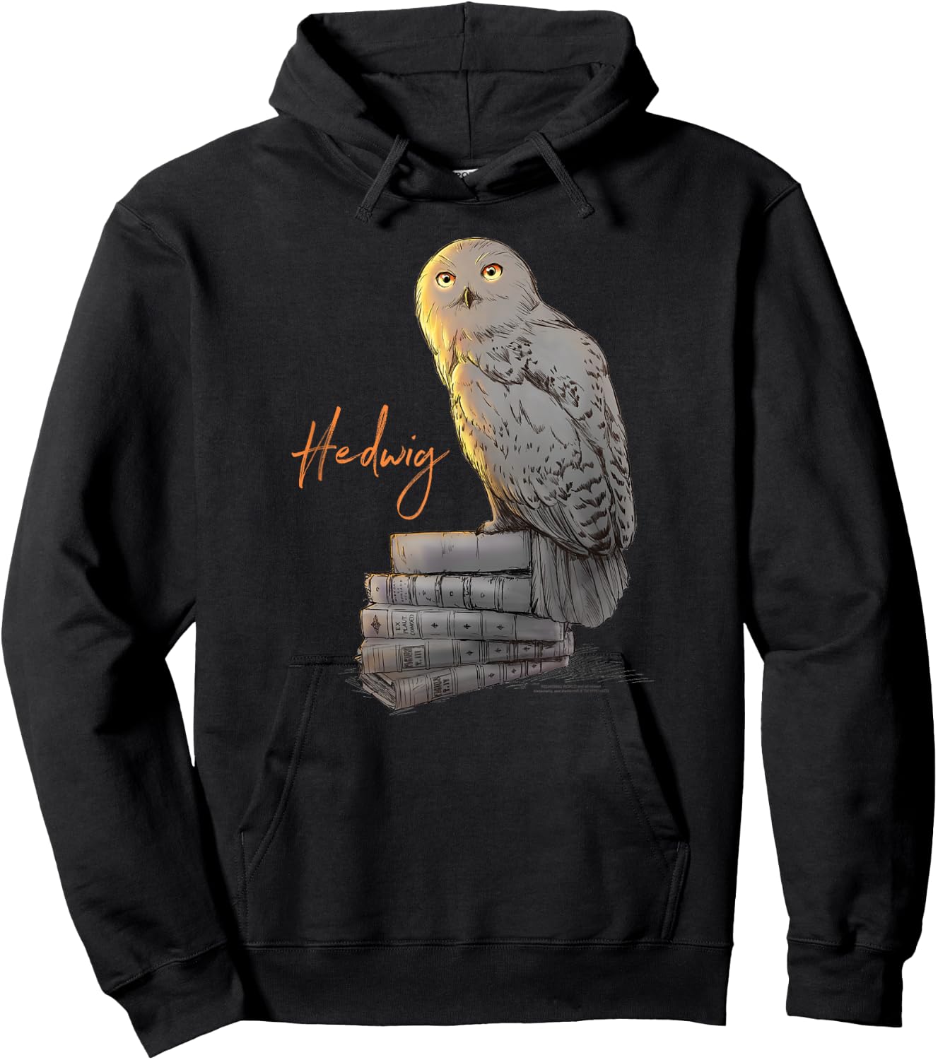 Harry Potter Hedwig Books Painted , black Hoodie - Hoodie | Black