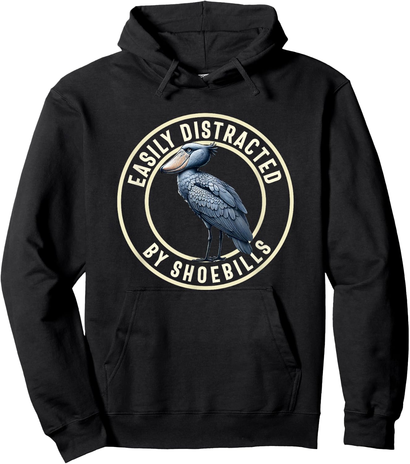 Shoebill Stork Bird Shoe-billed Stork Women Men Whaleheads Hoodie - Hoodie | Black